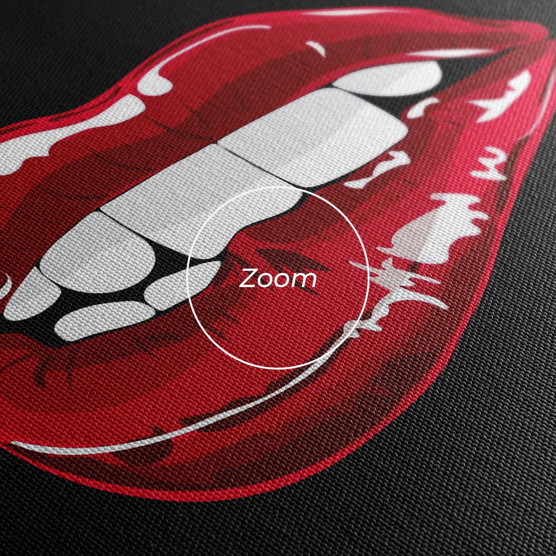 Leinwandbild Mix Color Lips mockup 3