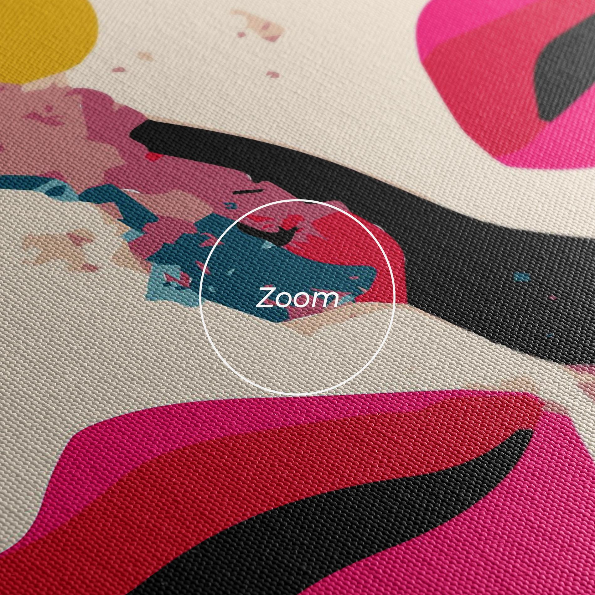 Leinwandbild Pink Lips mockup 3