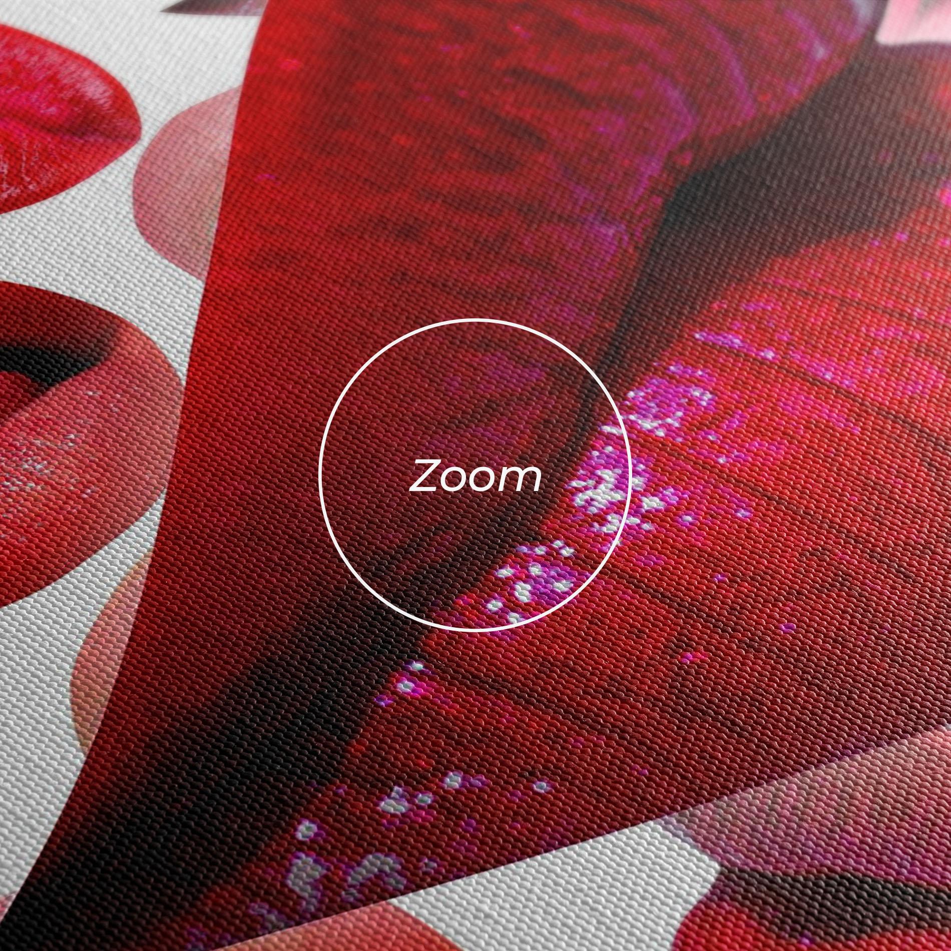 Leinwandbild Red Lip Female mockup 3