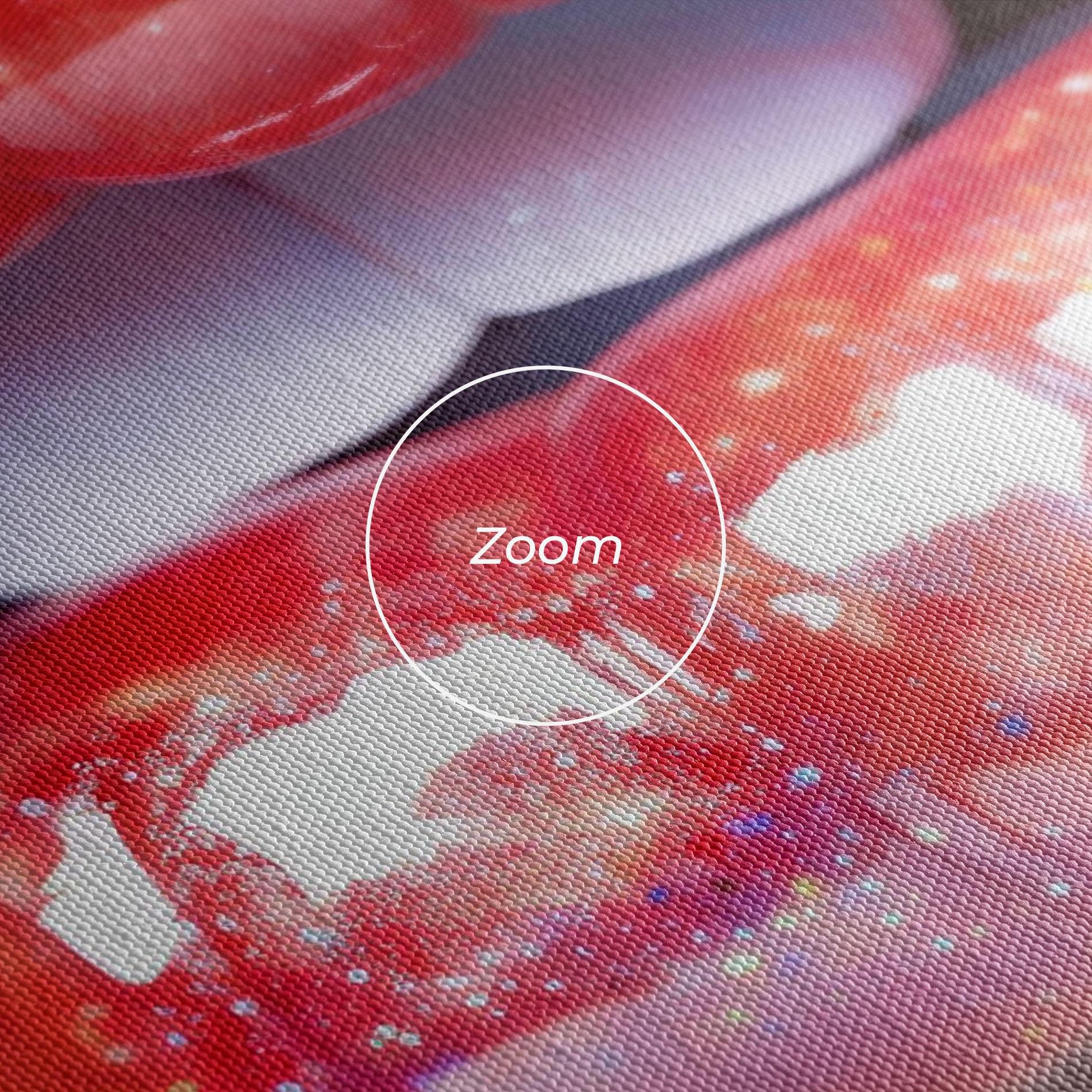 Leinwandbild Red Pretty Lips mockup 3