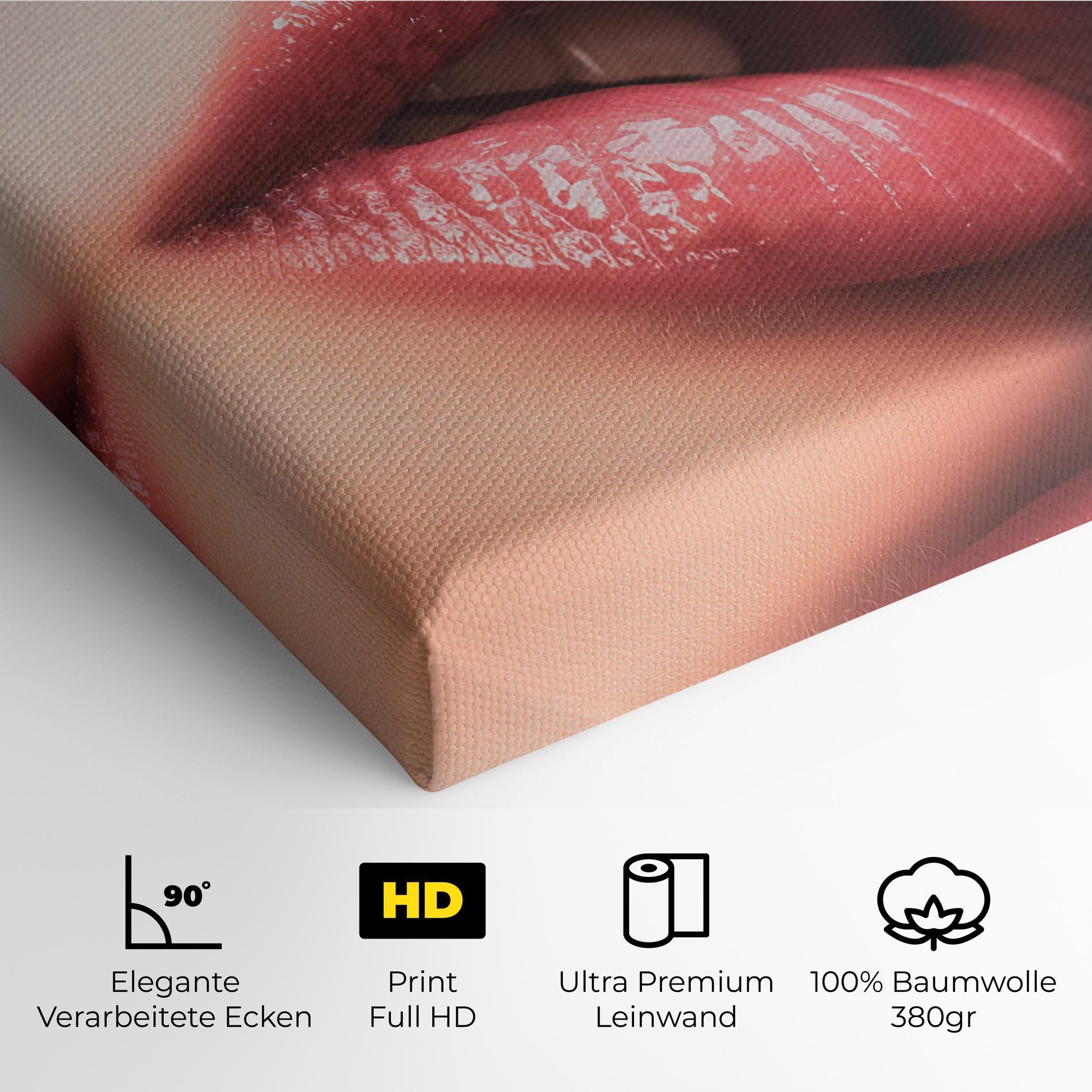 Leinwandbild Beautiful Lips mockup 4