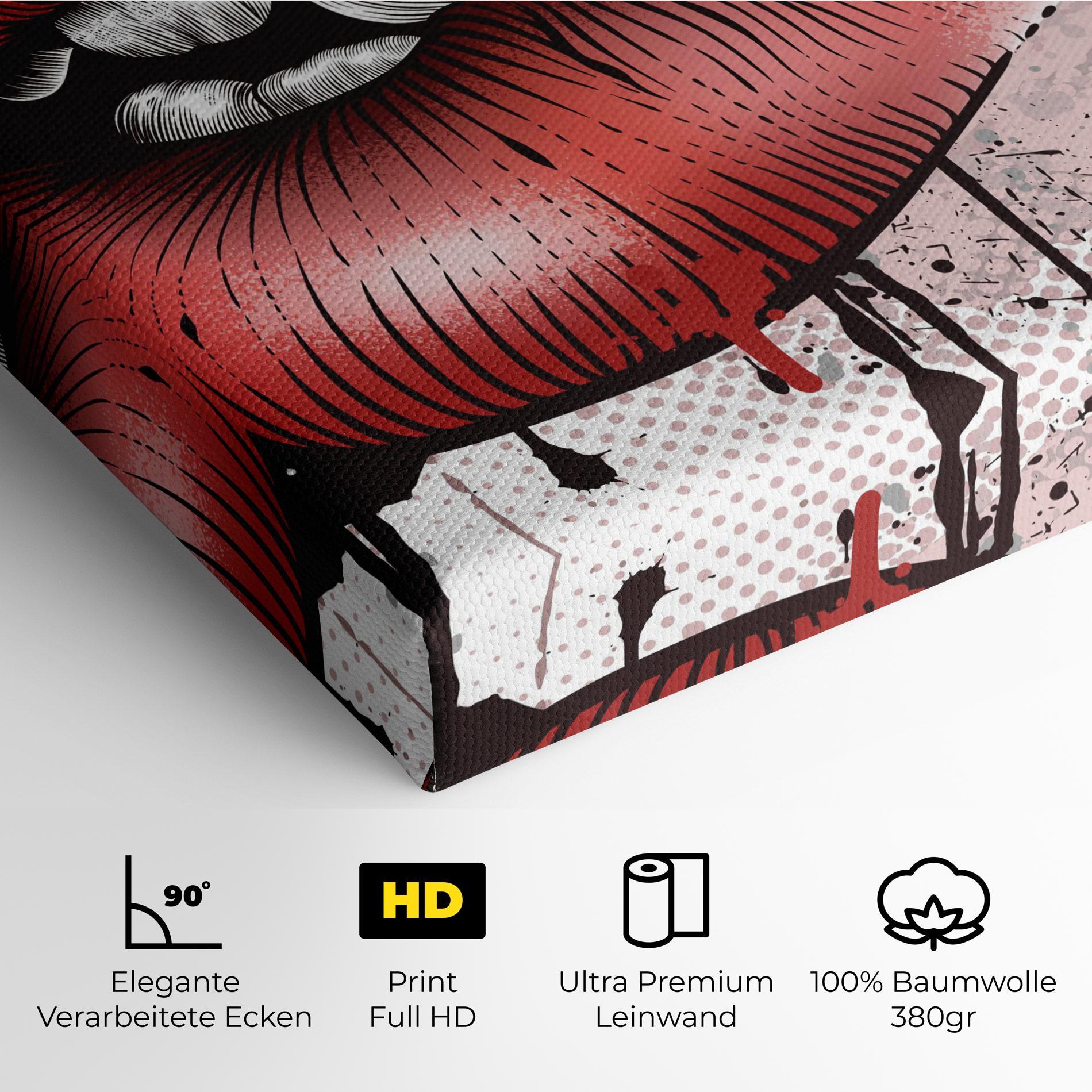 Leinwandbild Lips Pop Artistic mockup 4