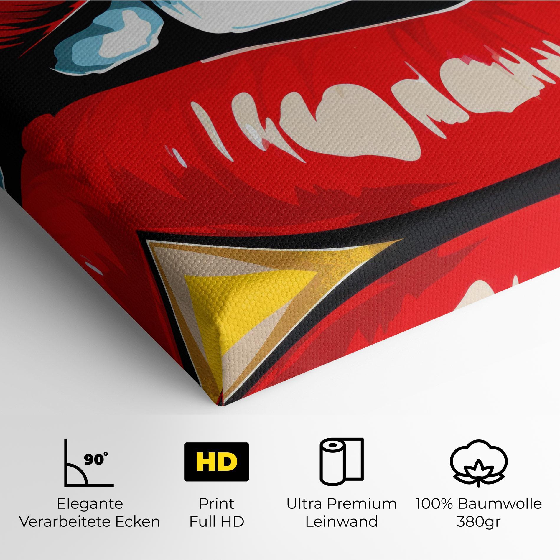 Leinwandbild Pop Lips mockup 4