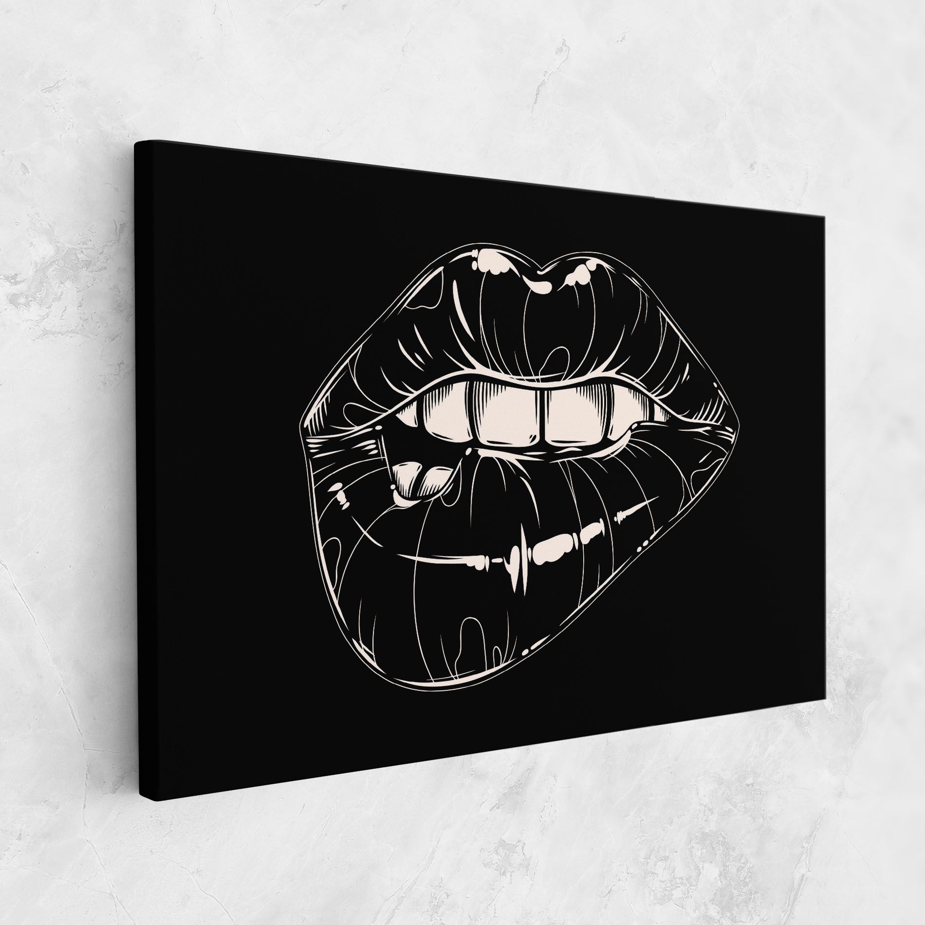 Juicy Lips On Black mockup 1