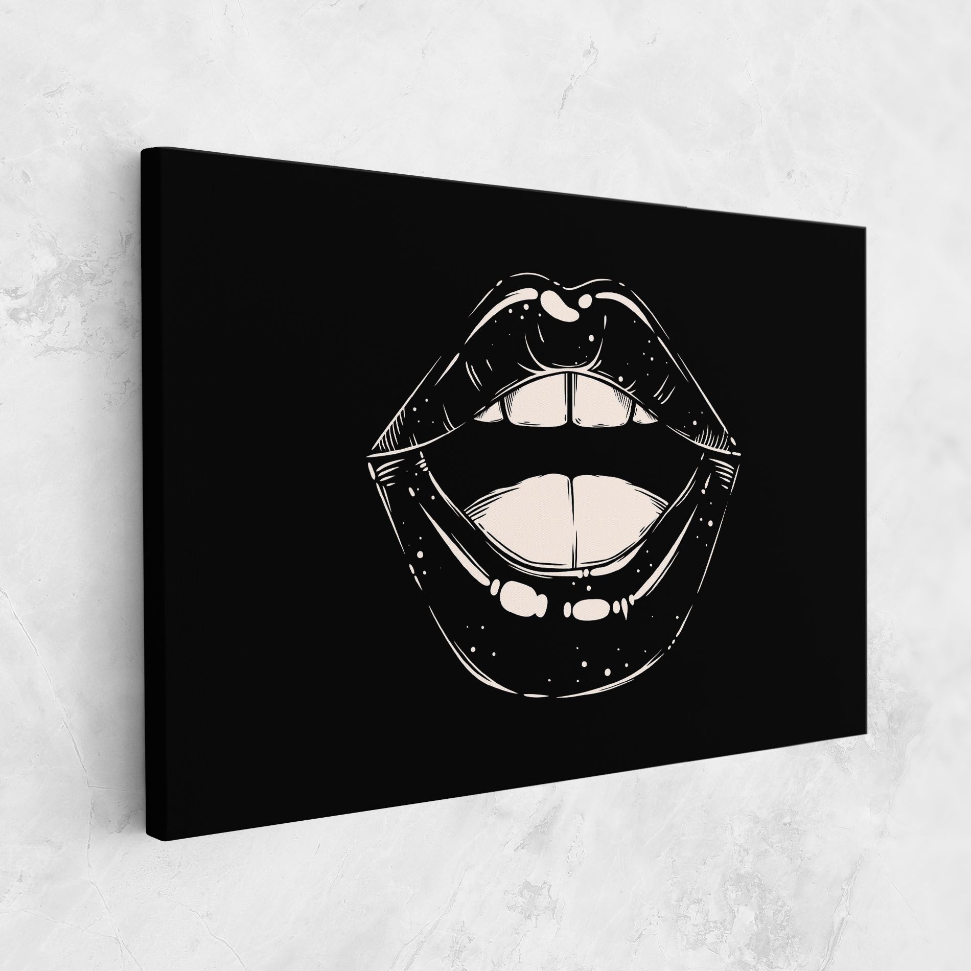 Lips On Black mockup 1