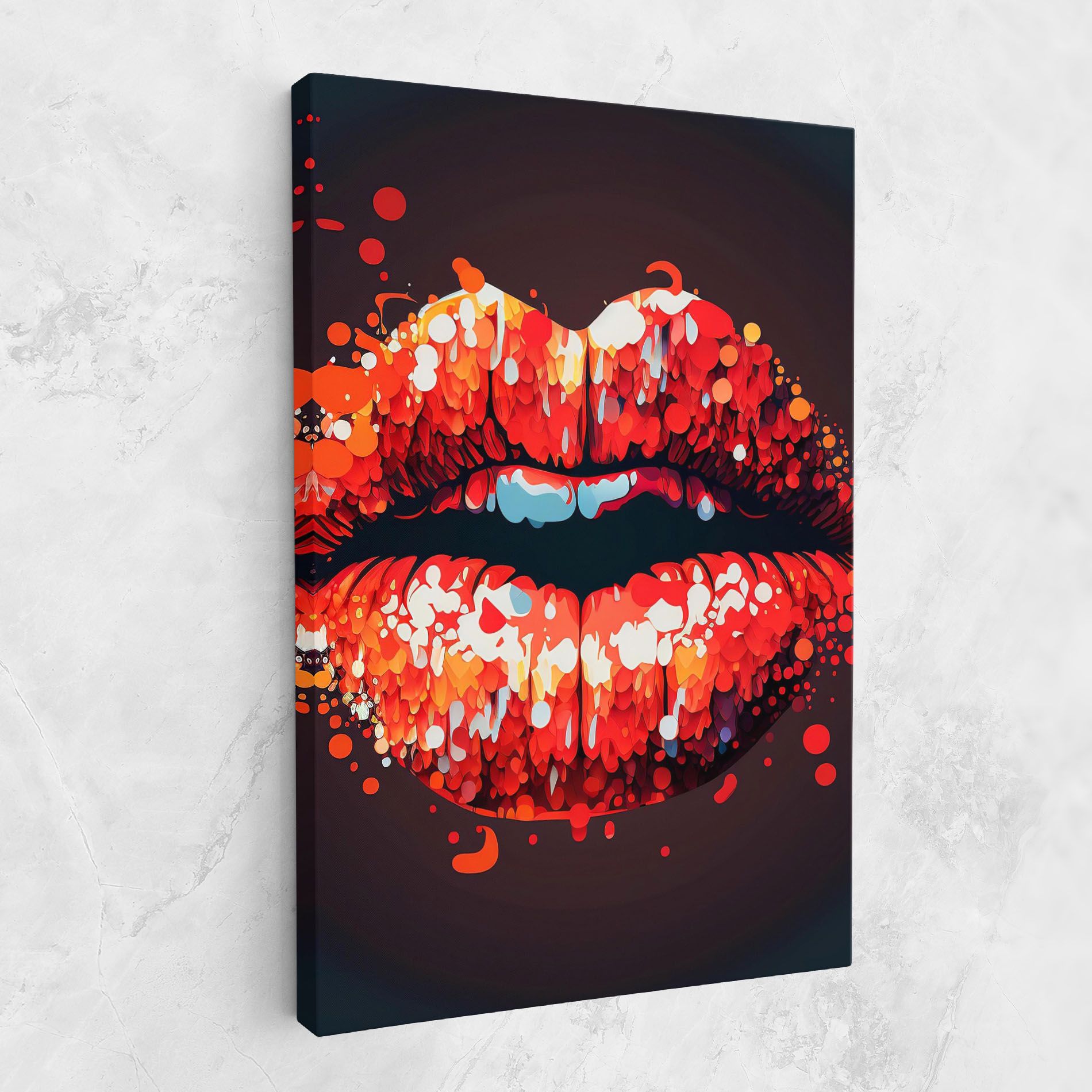 Red Lips With Word Lips It mockup 1