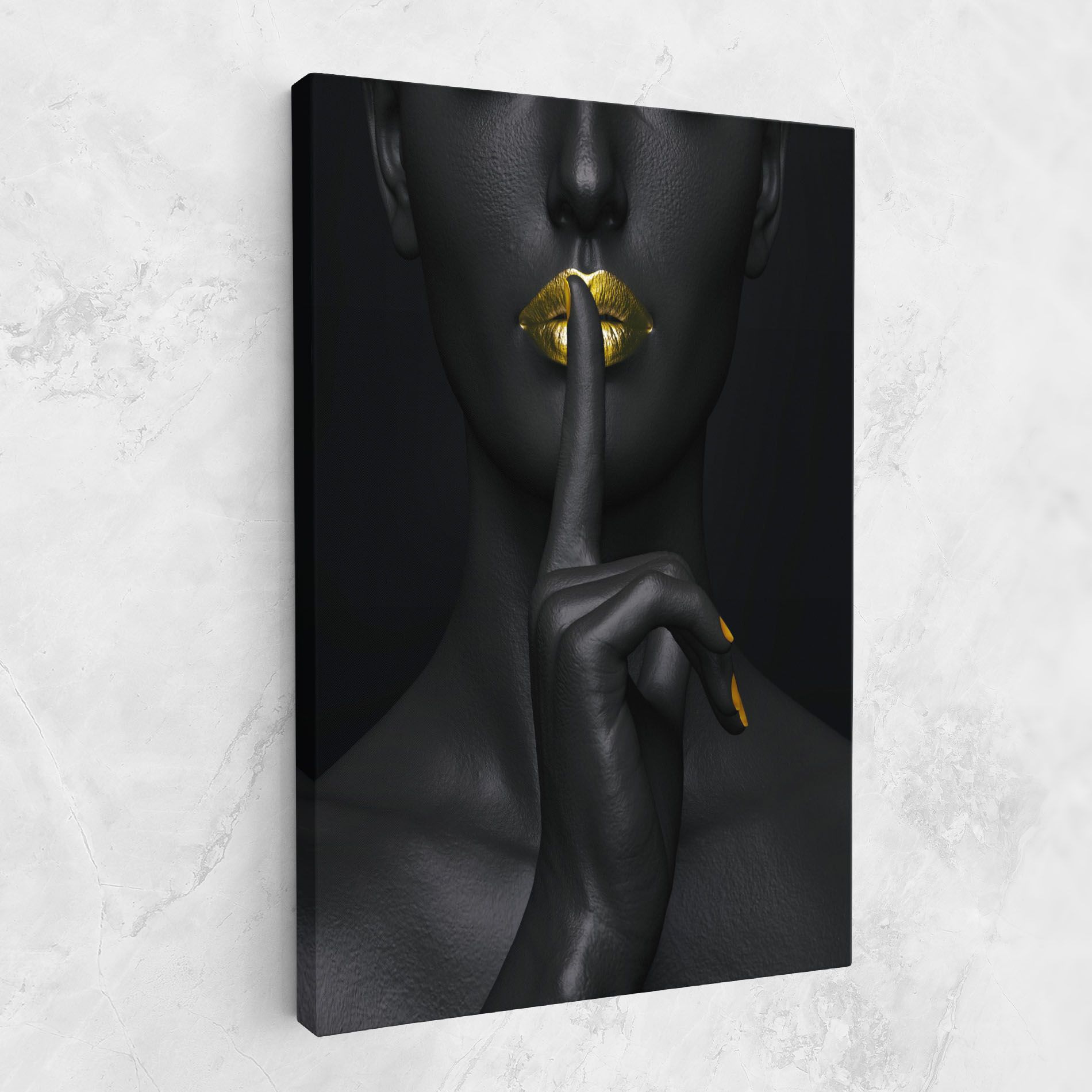 Silence Lips Portrait mockup 1