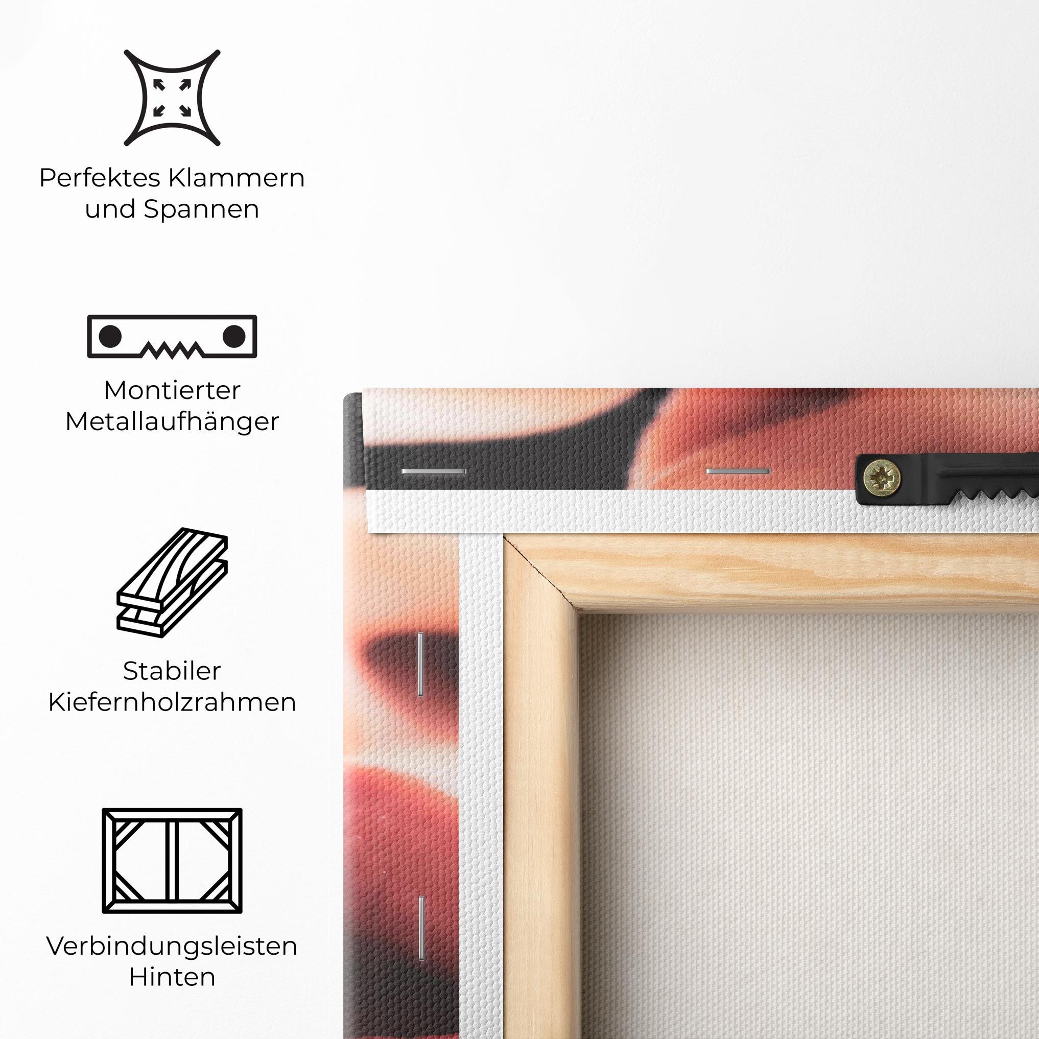 Leinwandbild Beautiful Lips mockup 5