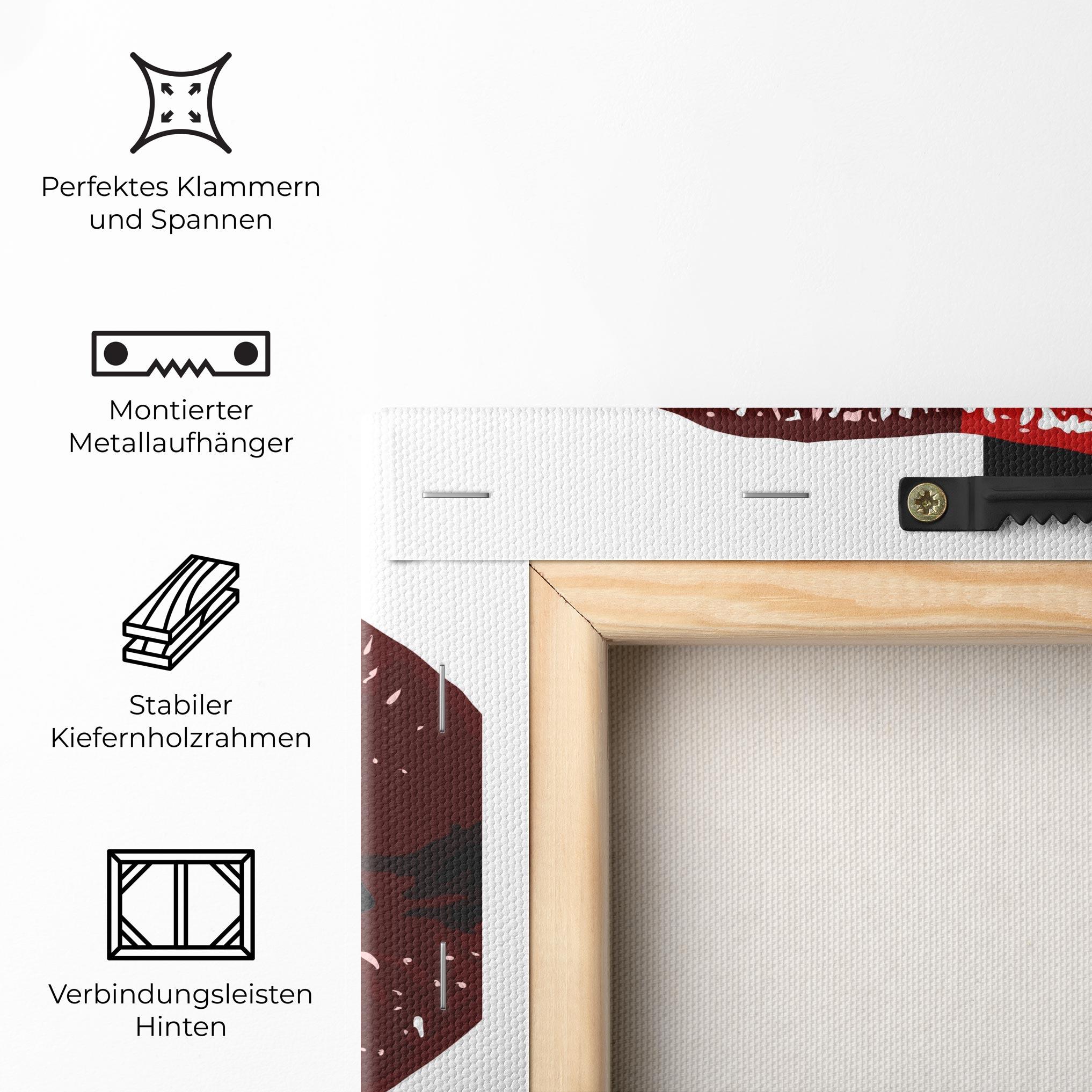 Leinwandbild Red Shade Lips mockup 5