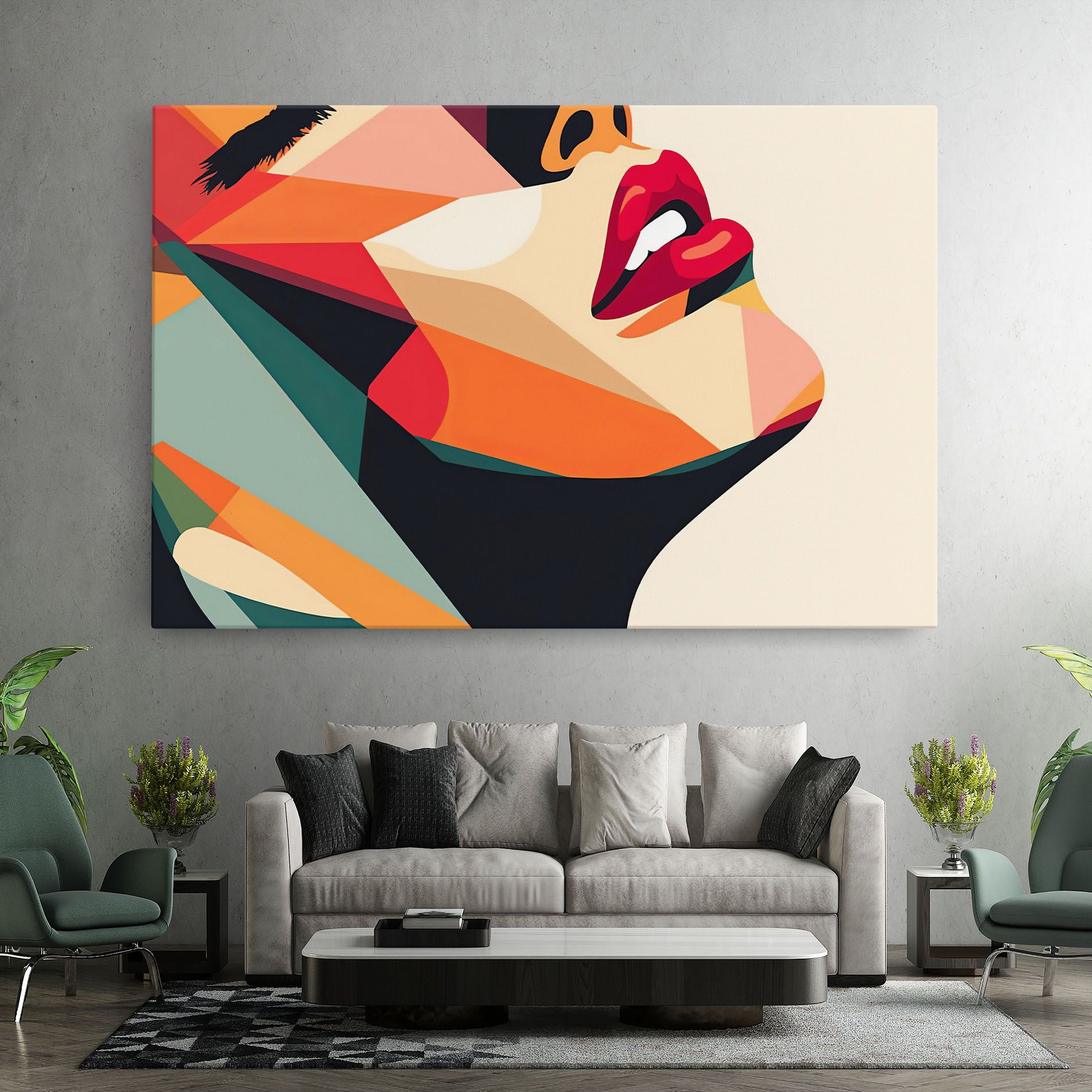 Abstract Lips mockup 7