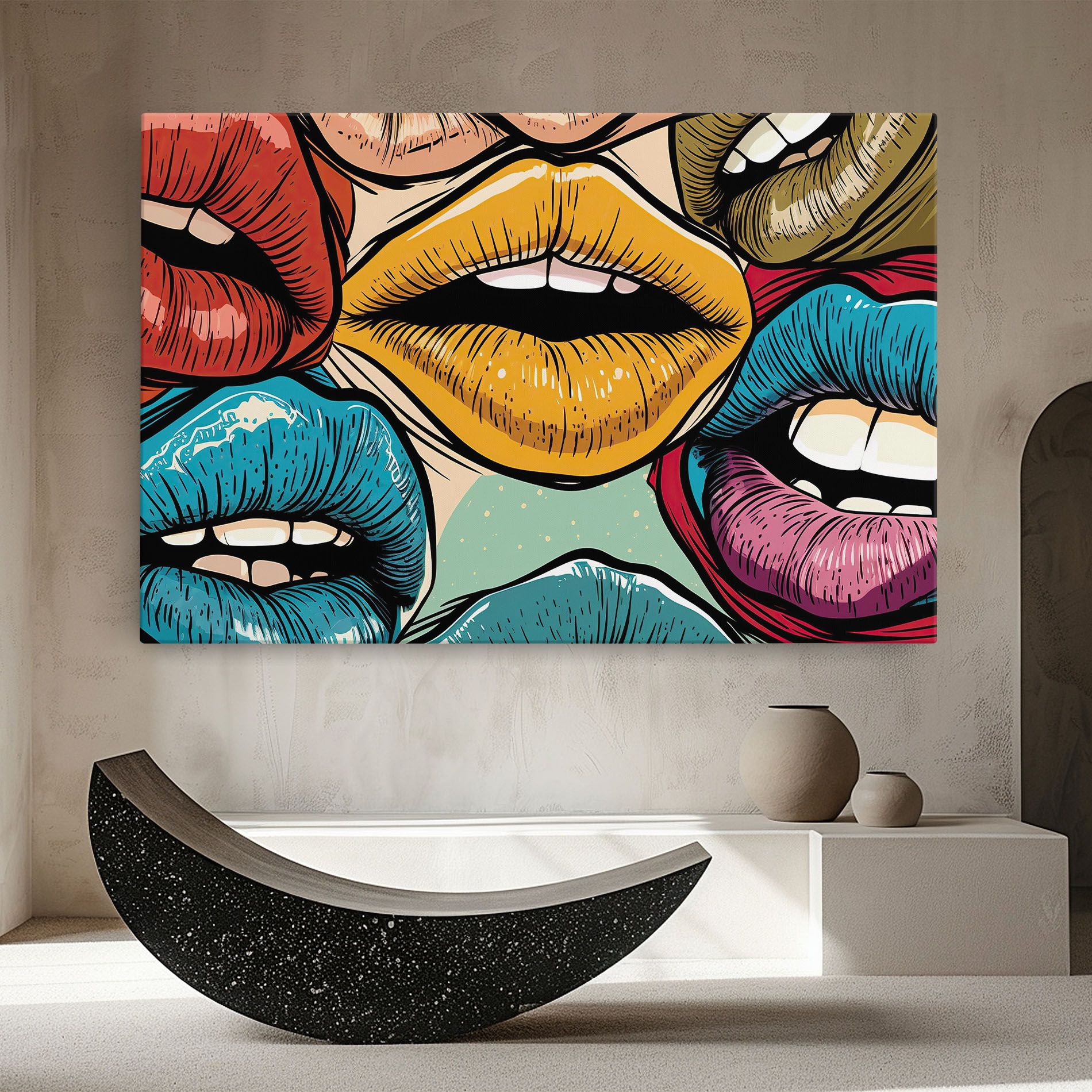 Comic Book Color Lips mockup 8