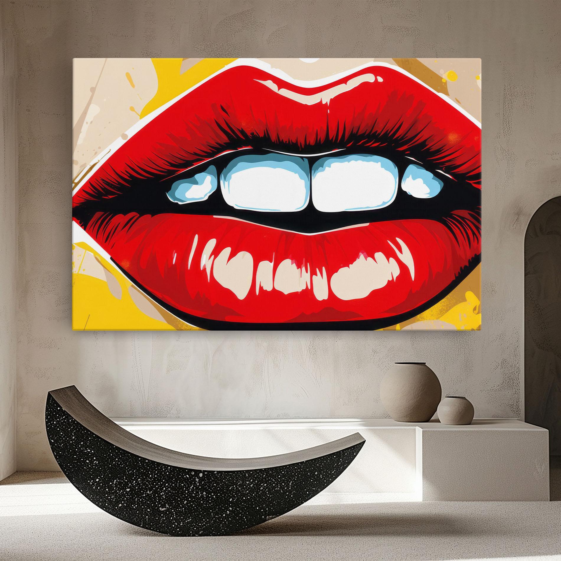 Leinwandbild Pop Lips mockup 8