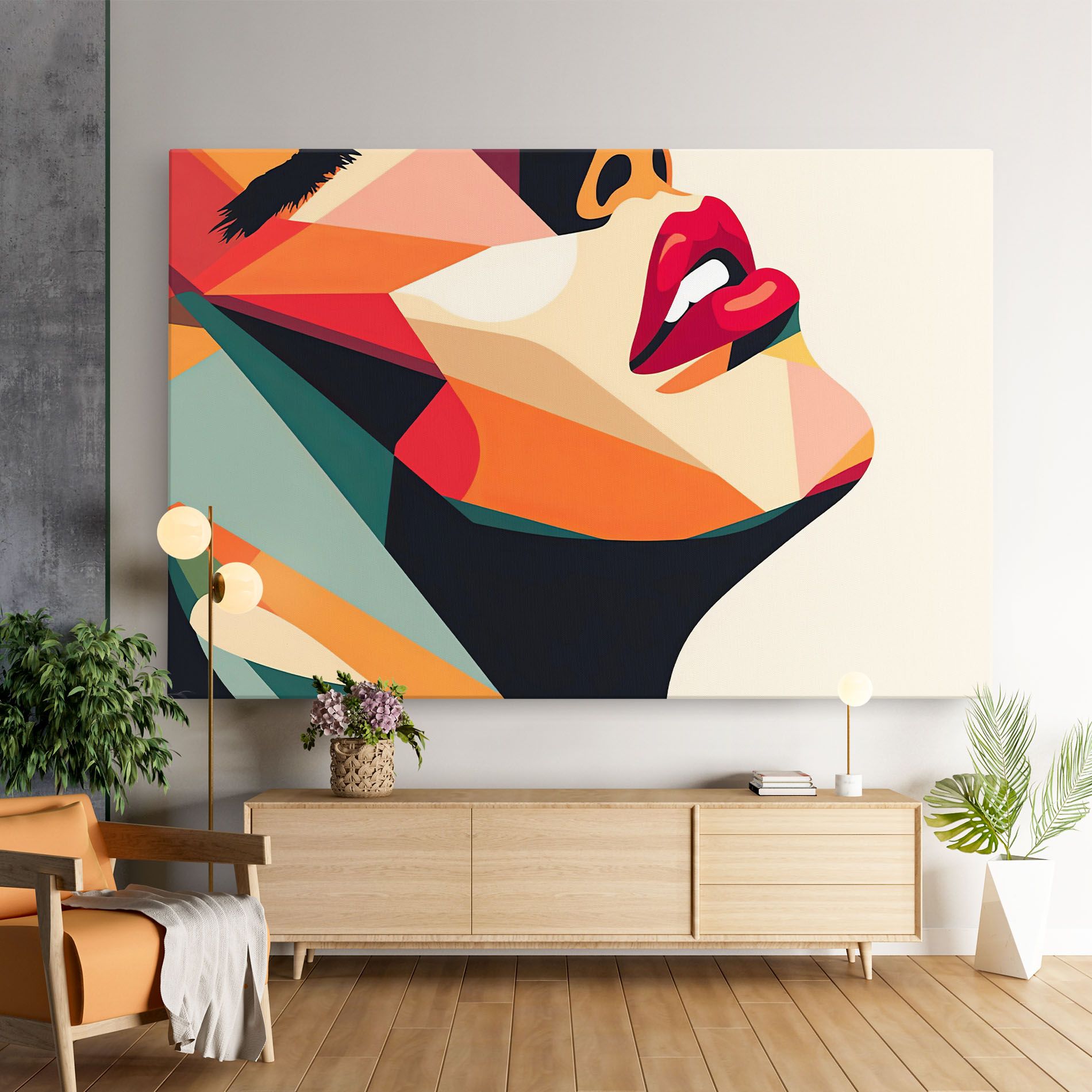Abstract Lips mockup 9