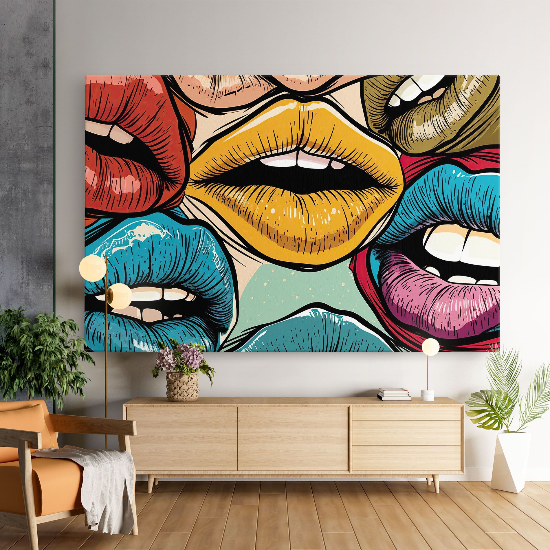 Comic Book Color Lips mockup 9