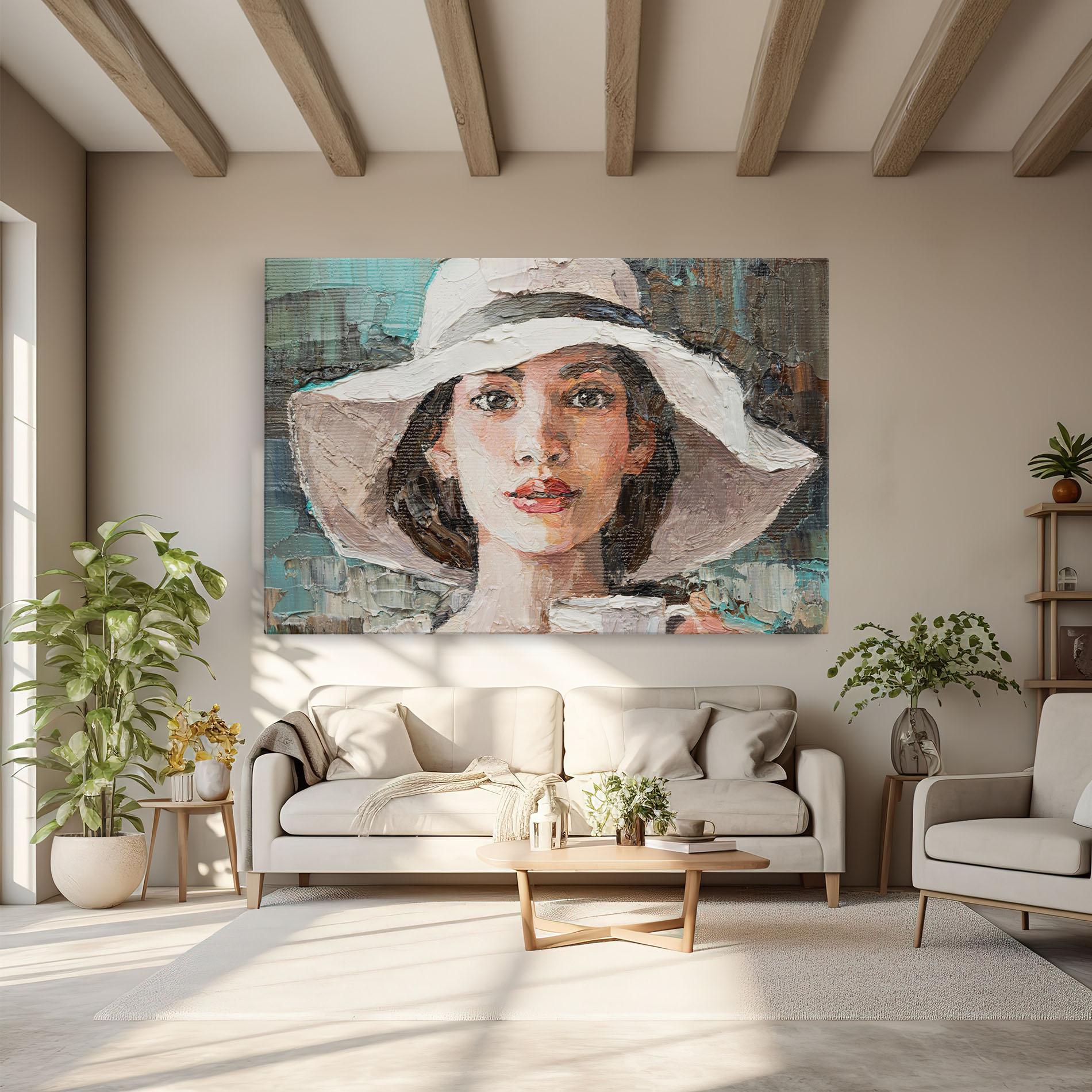 Leinwandbild White Lady mockup 6