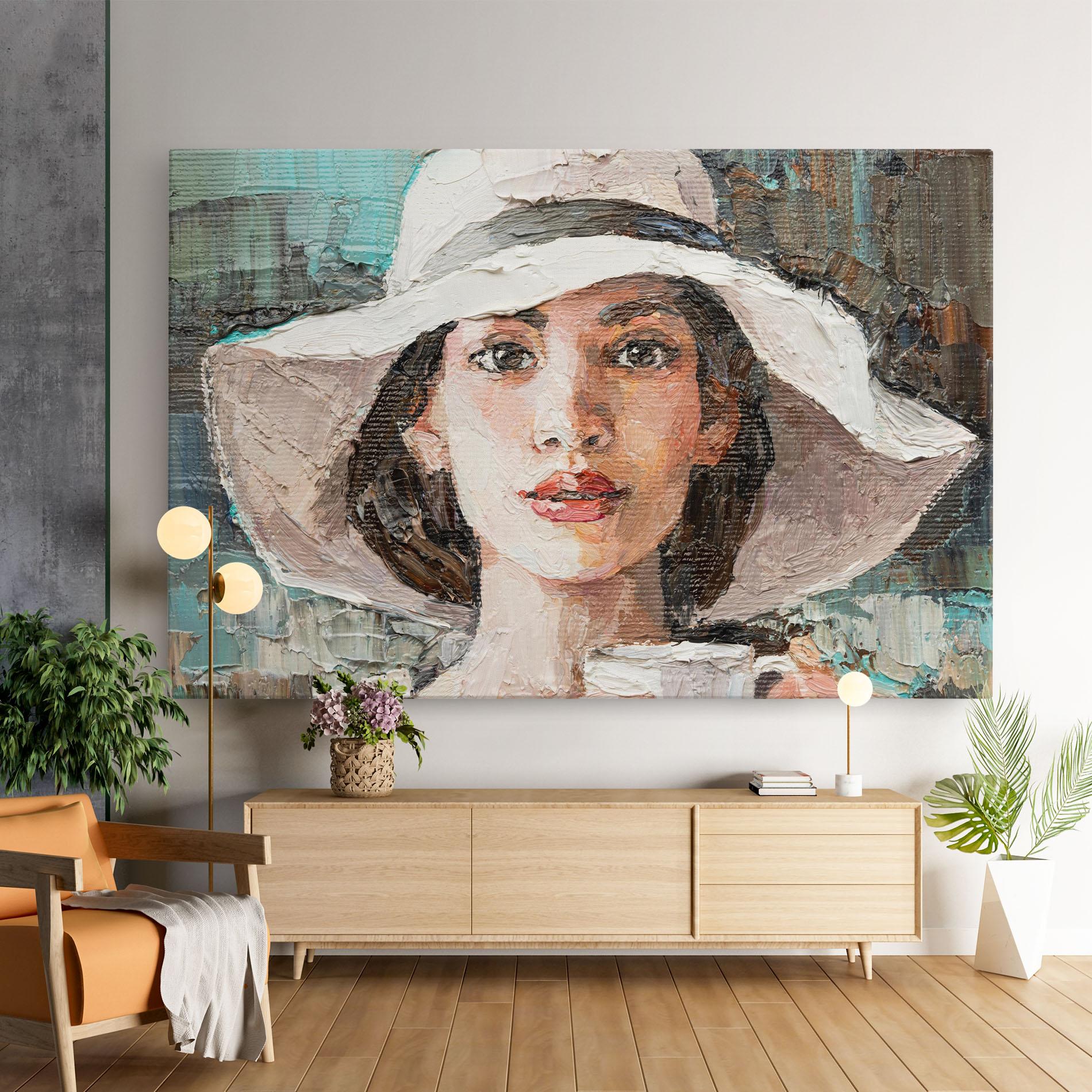 Leinwandbild White Lady mockup 9