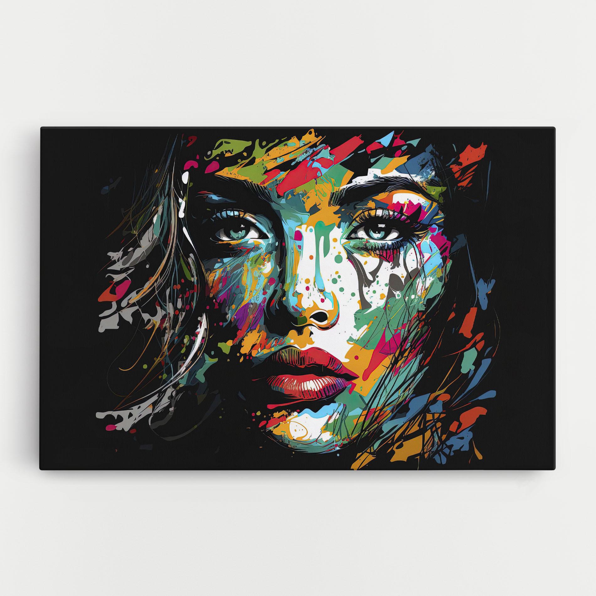 Leinwandbild Abstract Stylish Portrait mockup 0