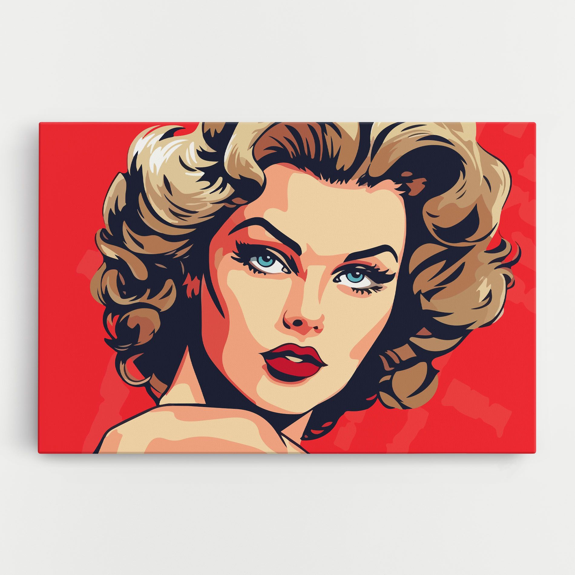 Blue Eyes Portrait mockup 0