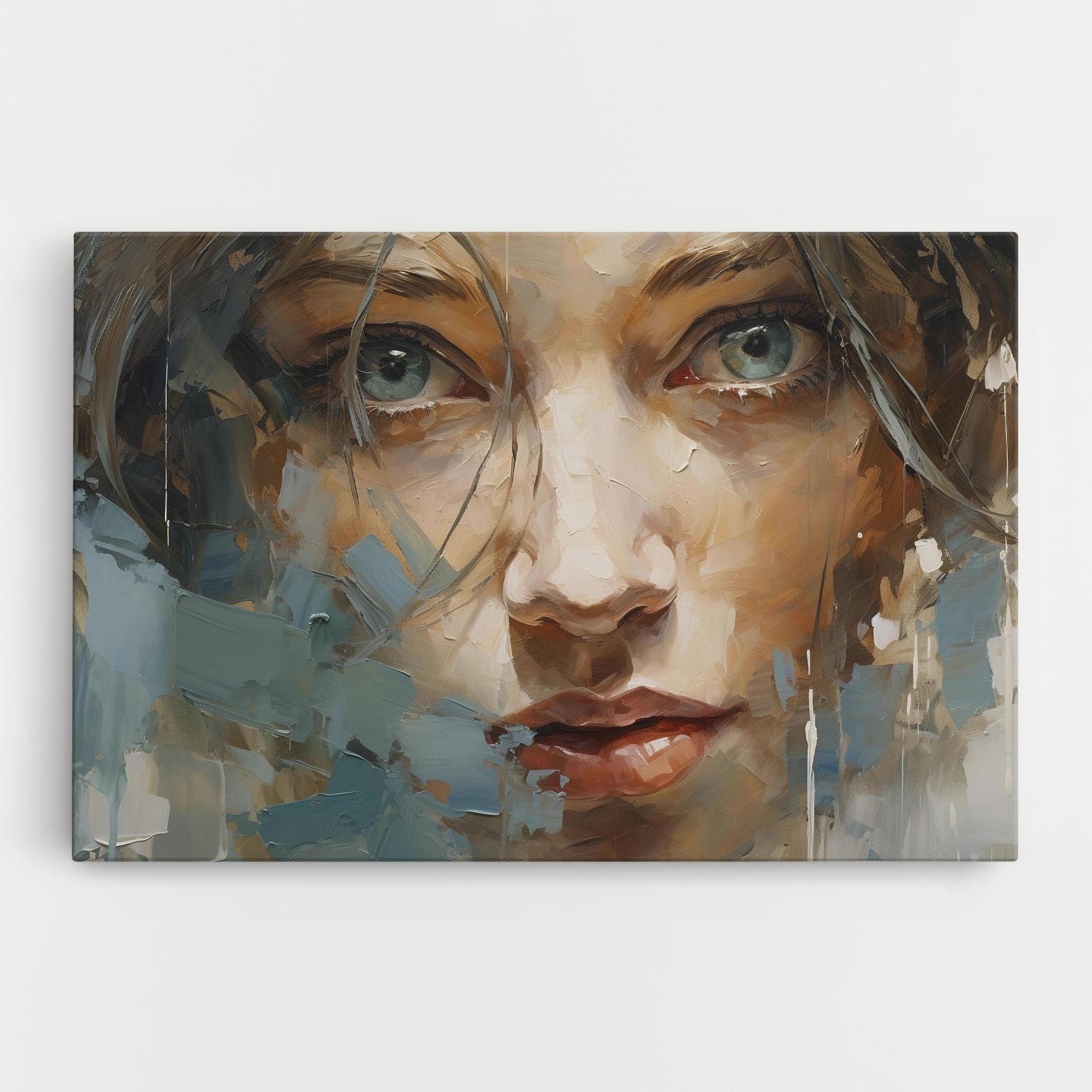 Leinwandbild Expressive Portrait mockup 0
