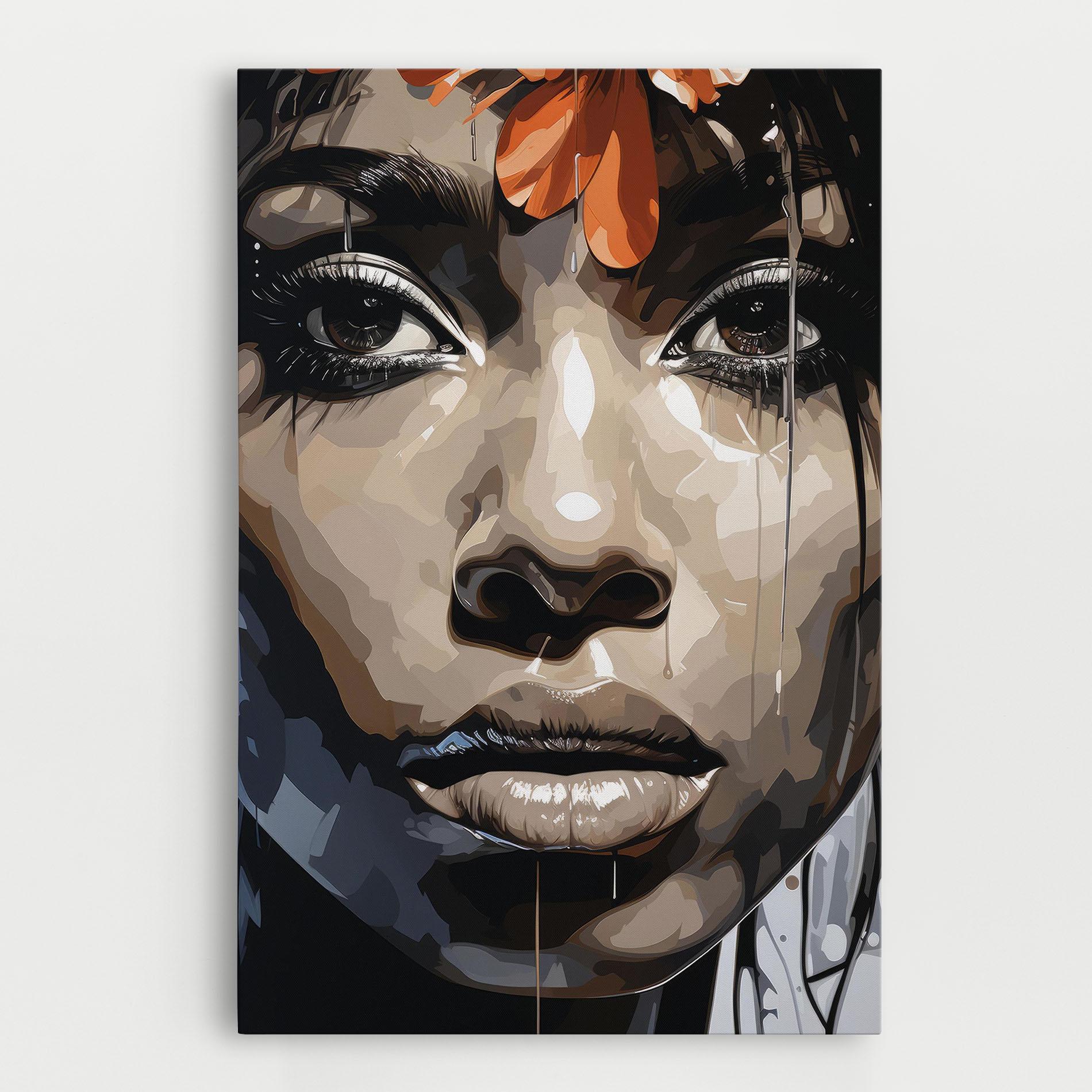 Leinwandbild Pretty Girl Portrait mockup 0