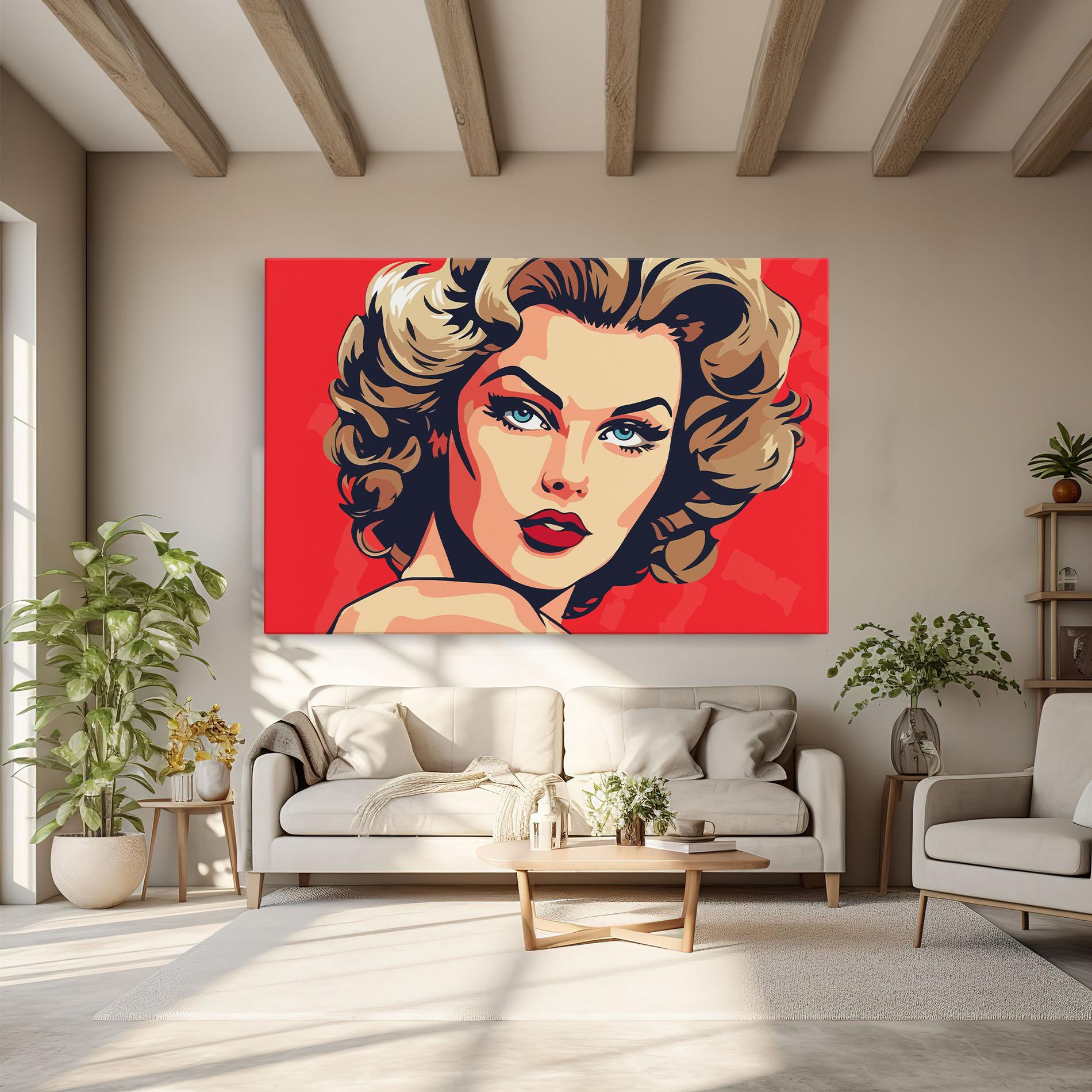 Leinwandbild Blue Eyes Portrait mockup 6