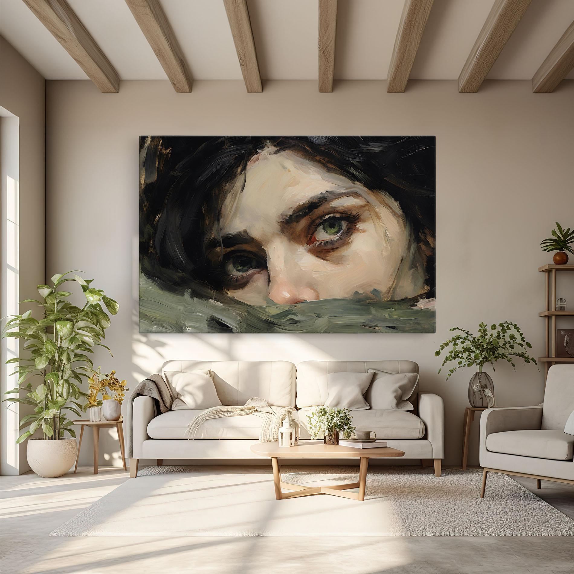 Leinwandbild Pupil Green Iris mockup 6