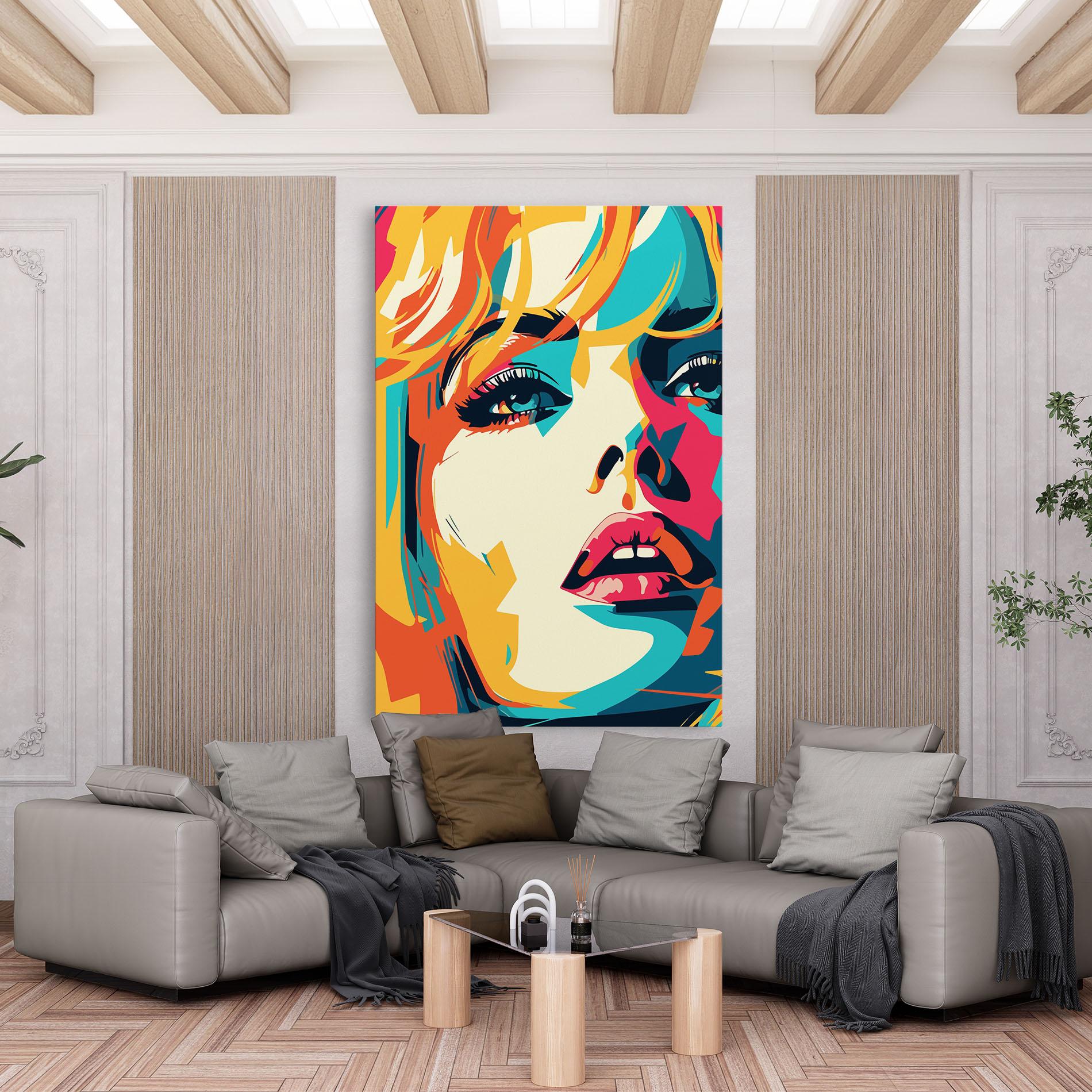 Leinwandbild Blonde Girl Portrait mockup 6