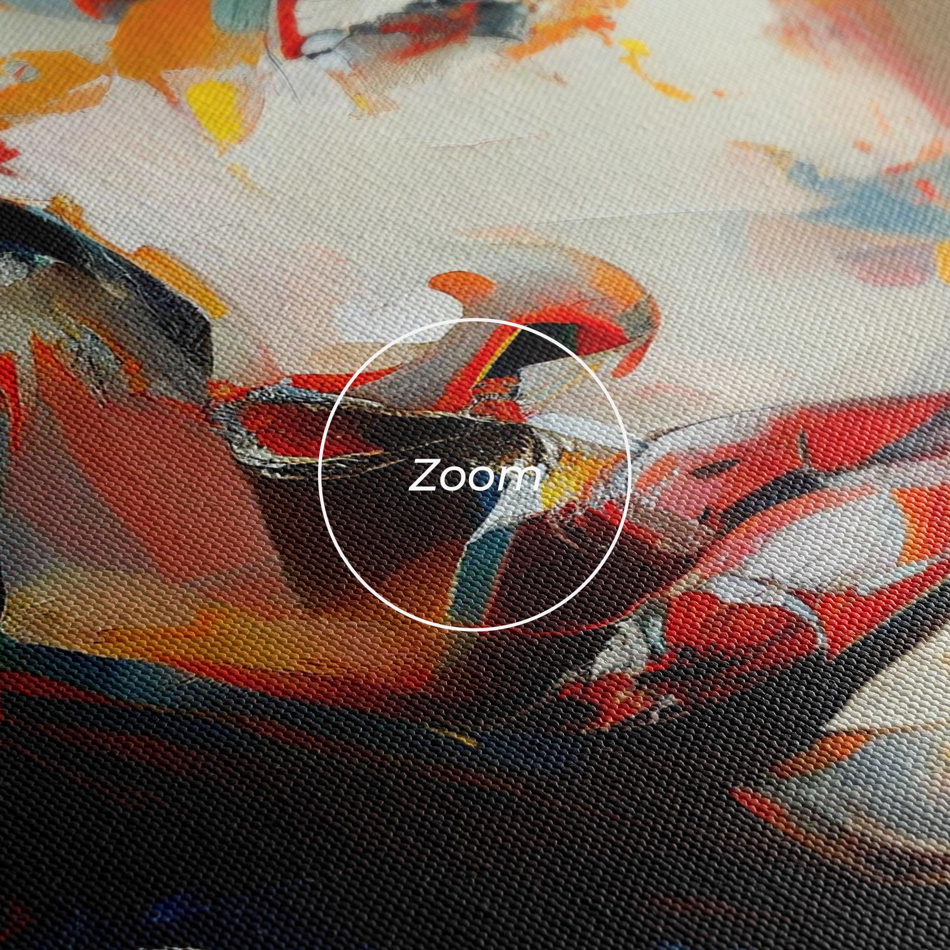 Leinwandbild Beautiful Brunette Woman mockup 3