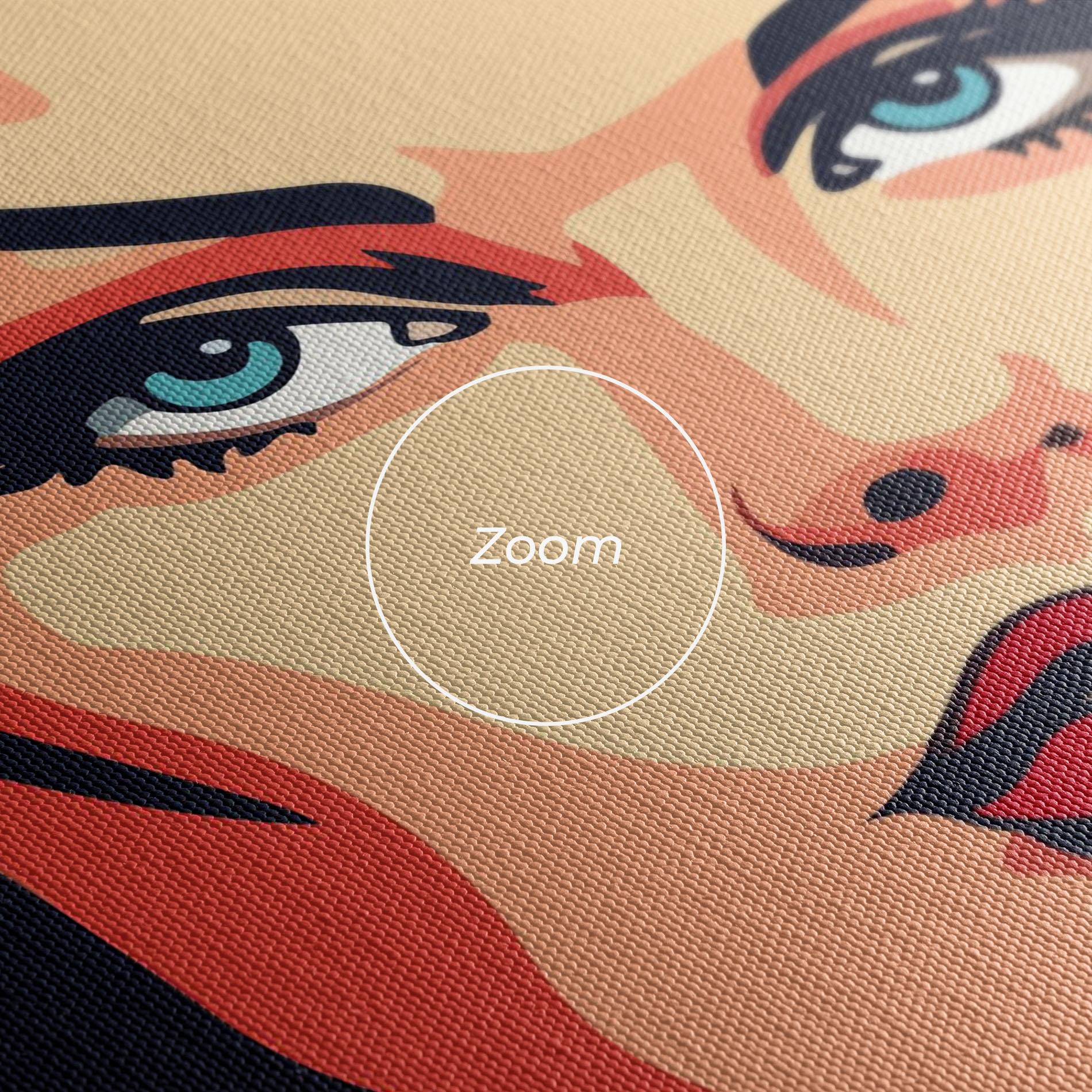 Leinwandbild Blue Eyes Portrait mockup 3