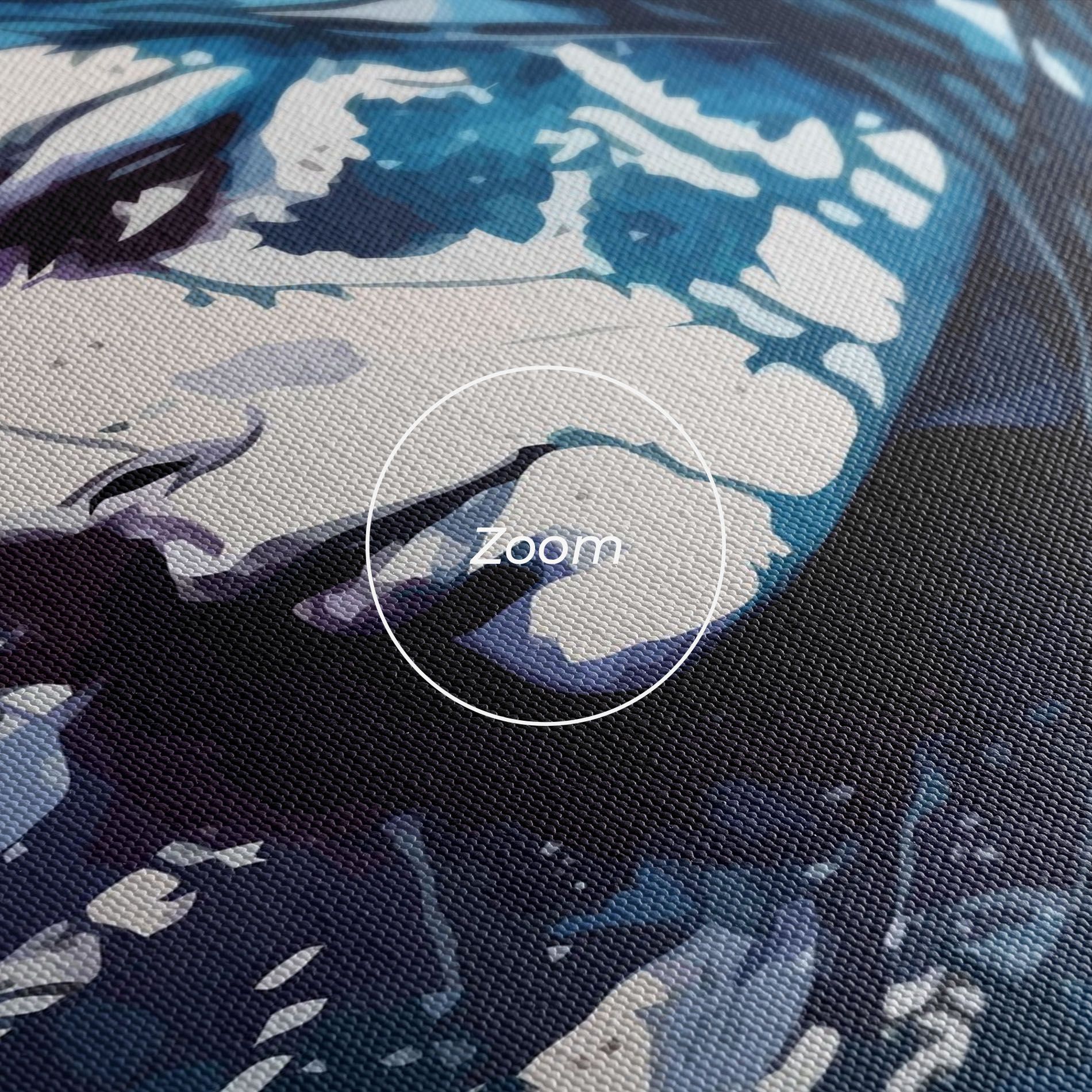 Blue Hair Portrait mockup 3