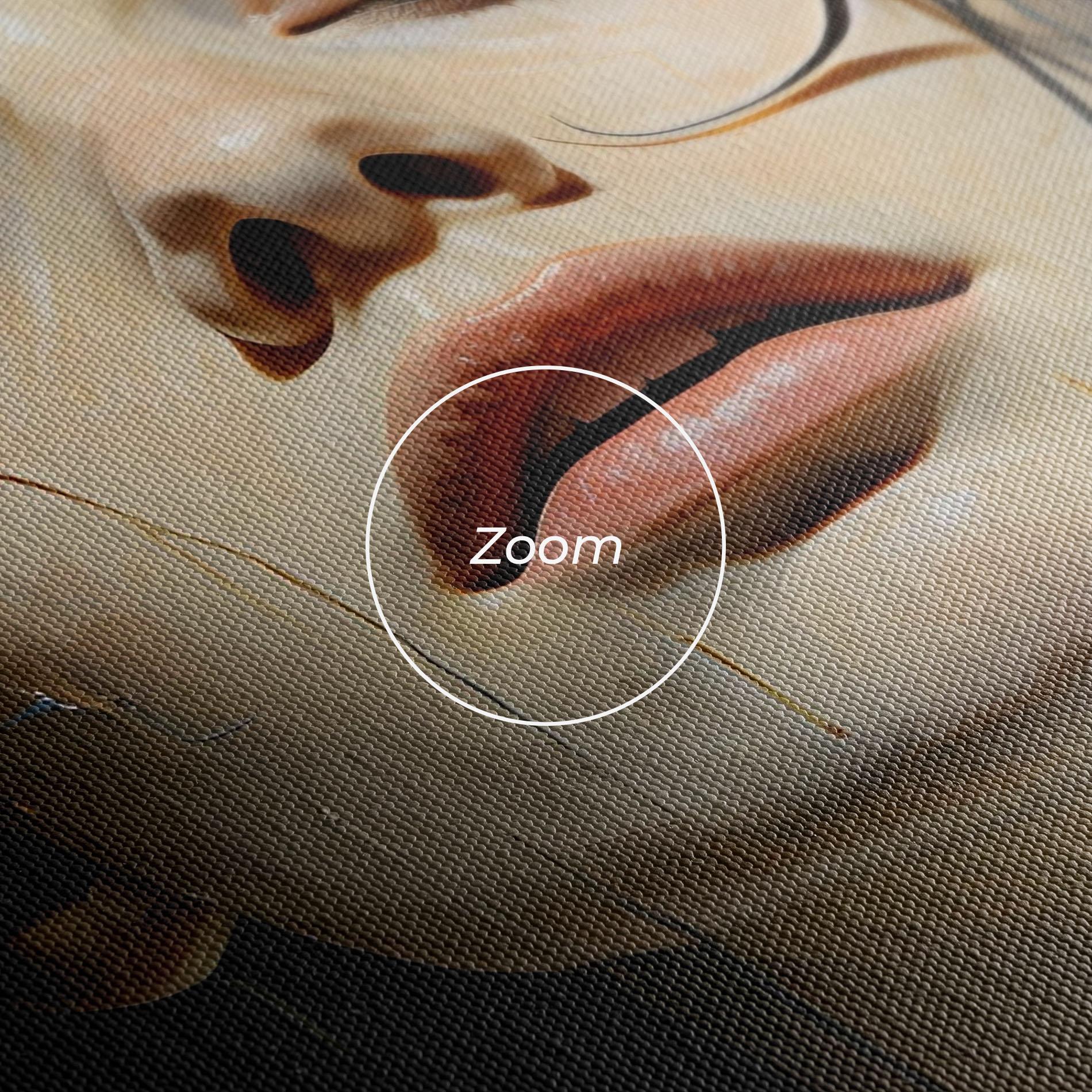 Leinwandbild Closed Eyes Woman mockup 3