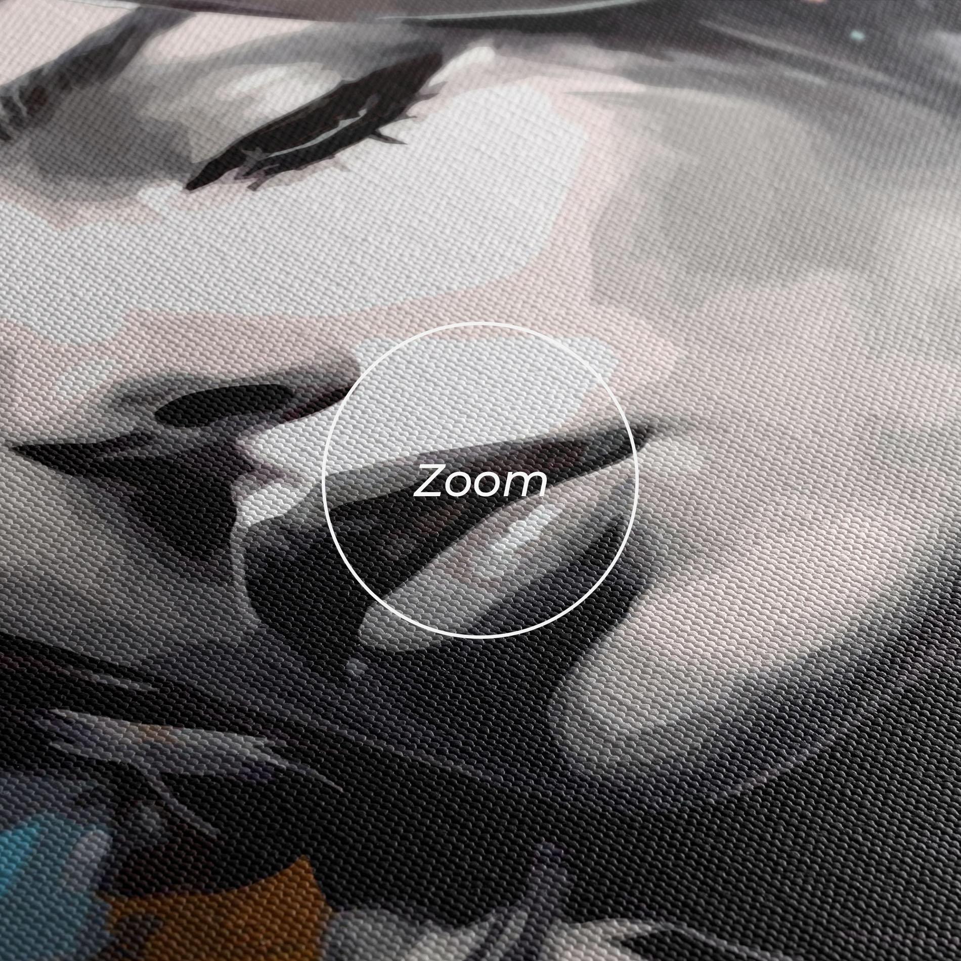 Leinwandbild Colorful Flower Portrait mockup 3