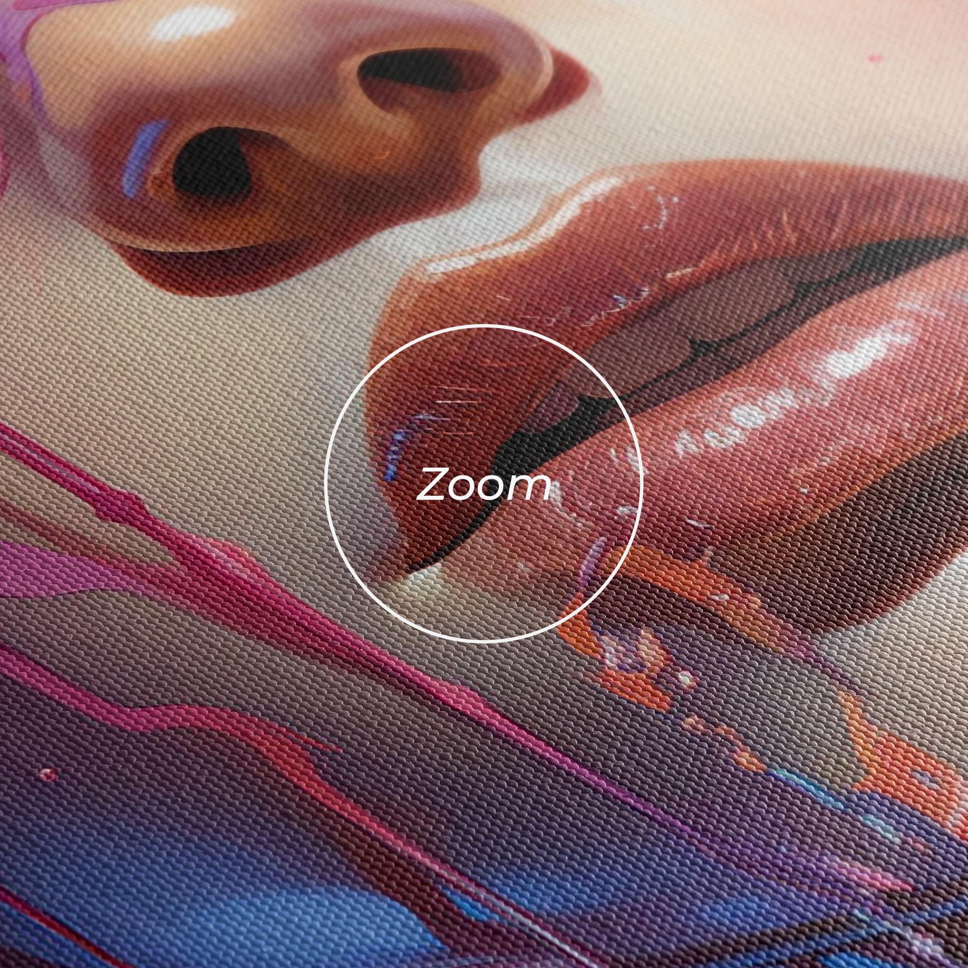 Leinwandbild Cute Purple Girl mockup 3