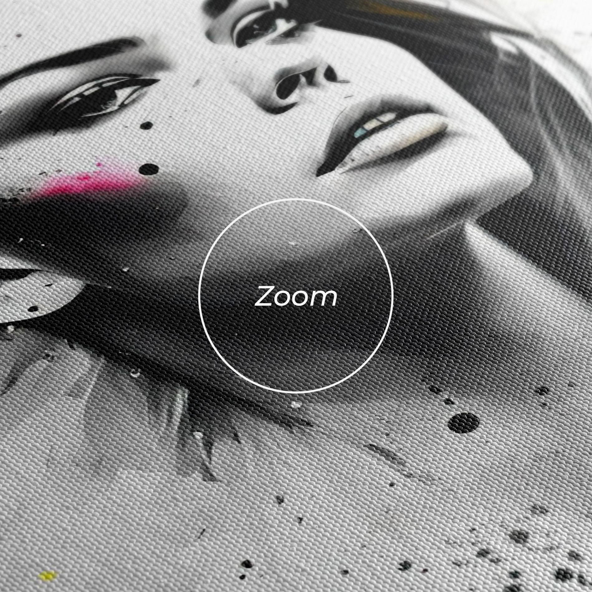Leinwandbild Ink Splash Portrait mockup 3