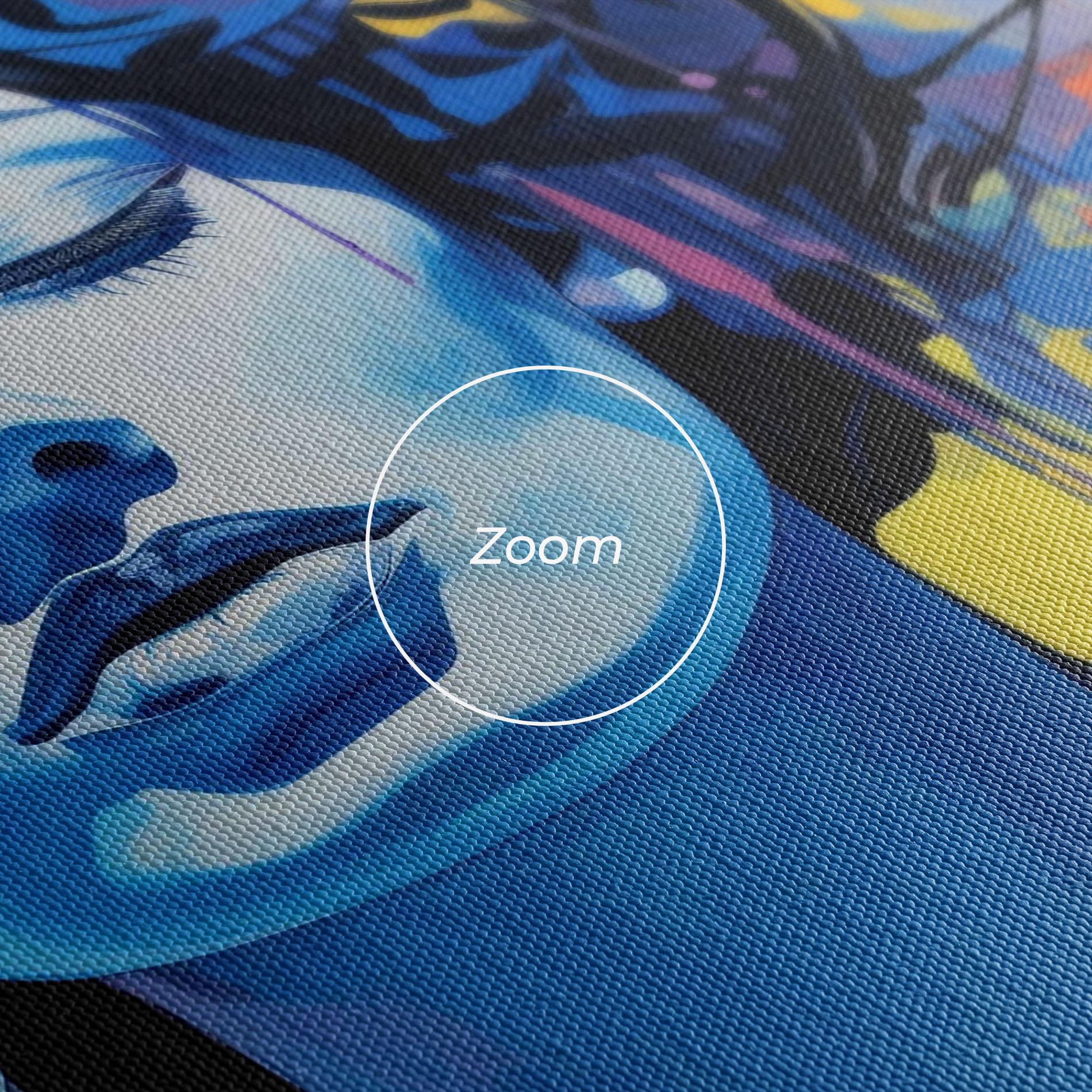 Leinwandbild Photographic Blue Image mockup 3