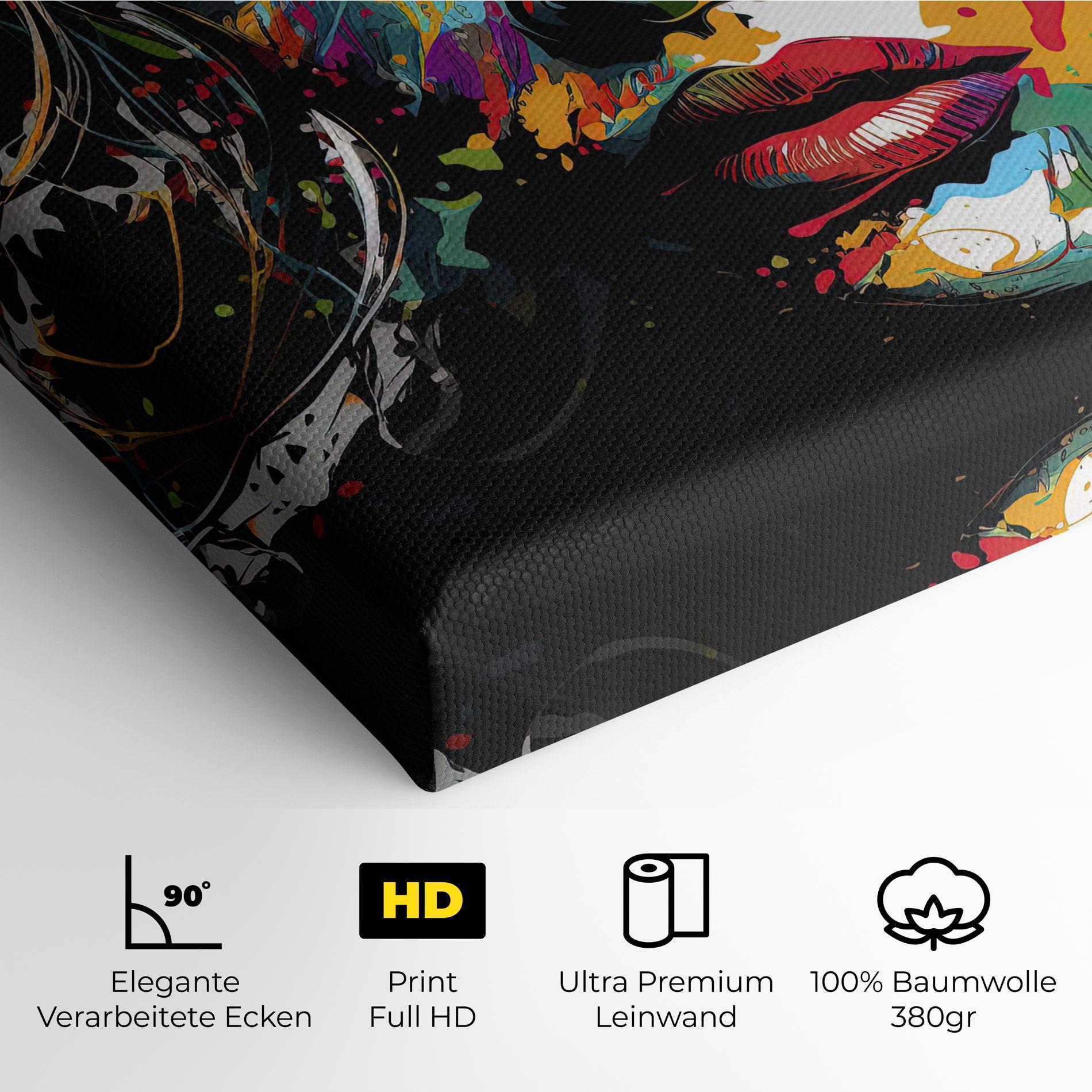 Leinwandbild Abstract Stylish Portrait mockup 4