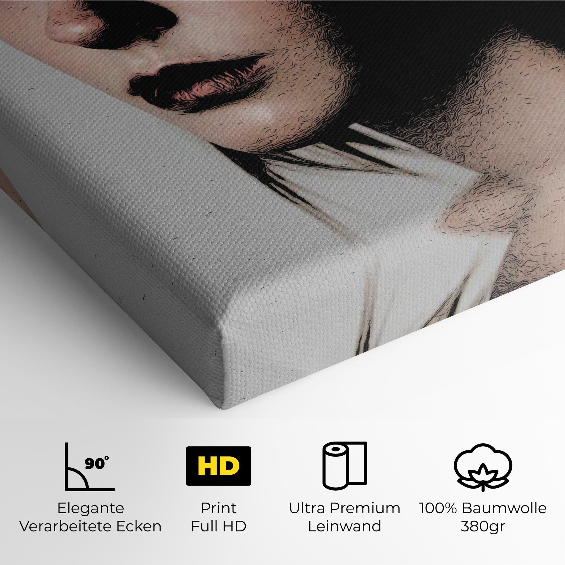 Leinwandbild Big Eyes Portrait mockup 4