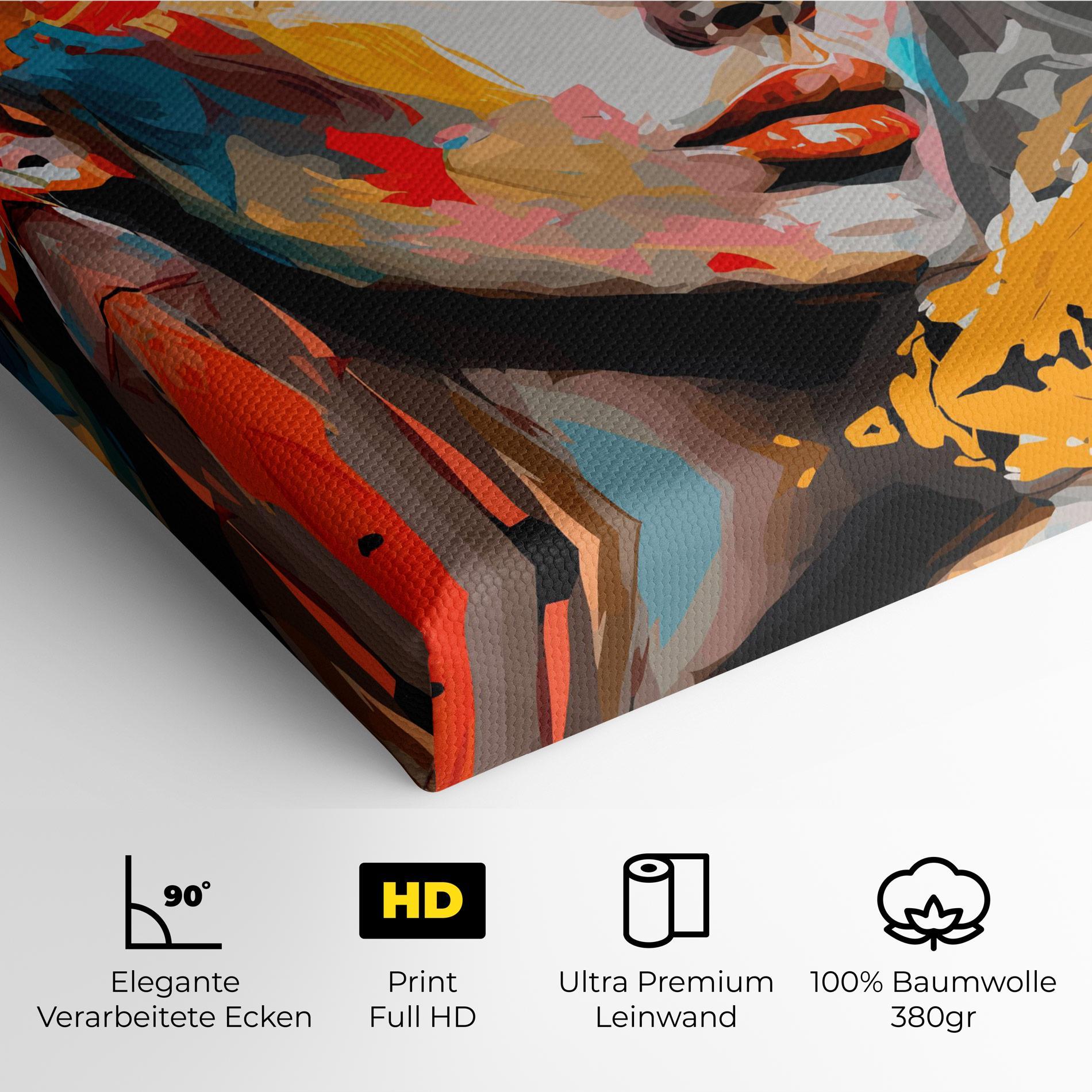 Leinwandbild Blue Eye Face mockup 4