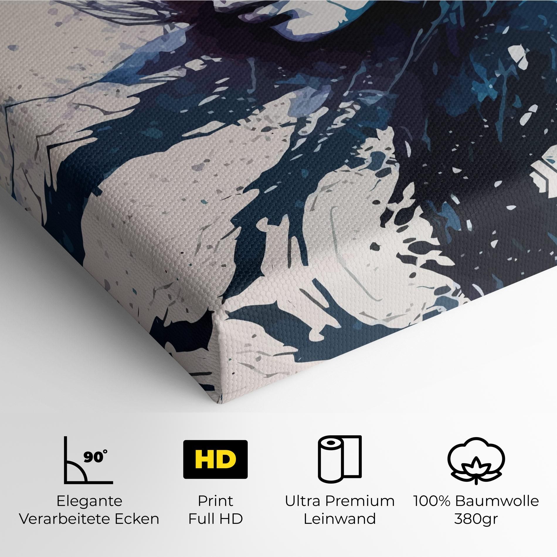 Blue Hair Portrait mockup 4