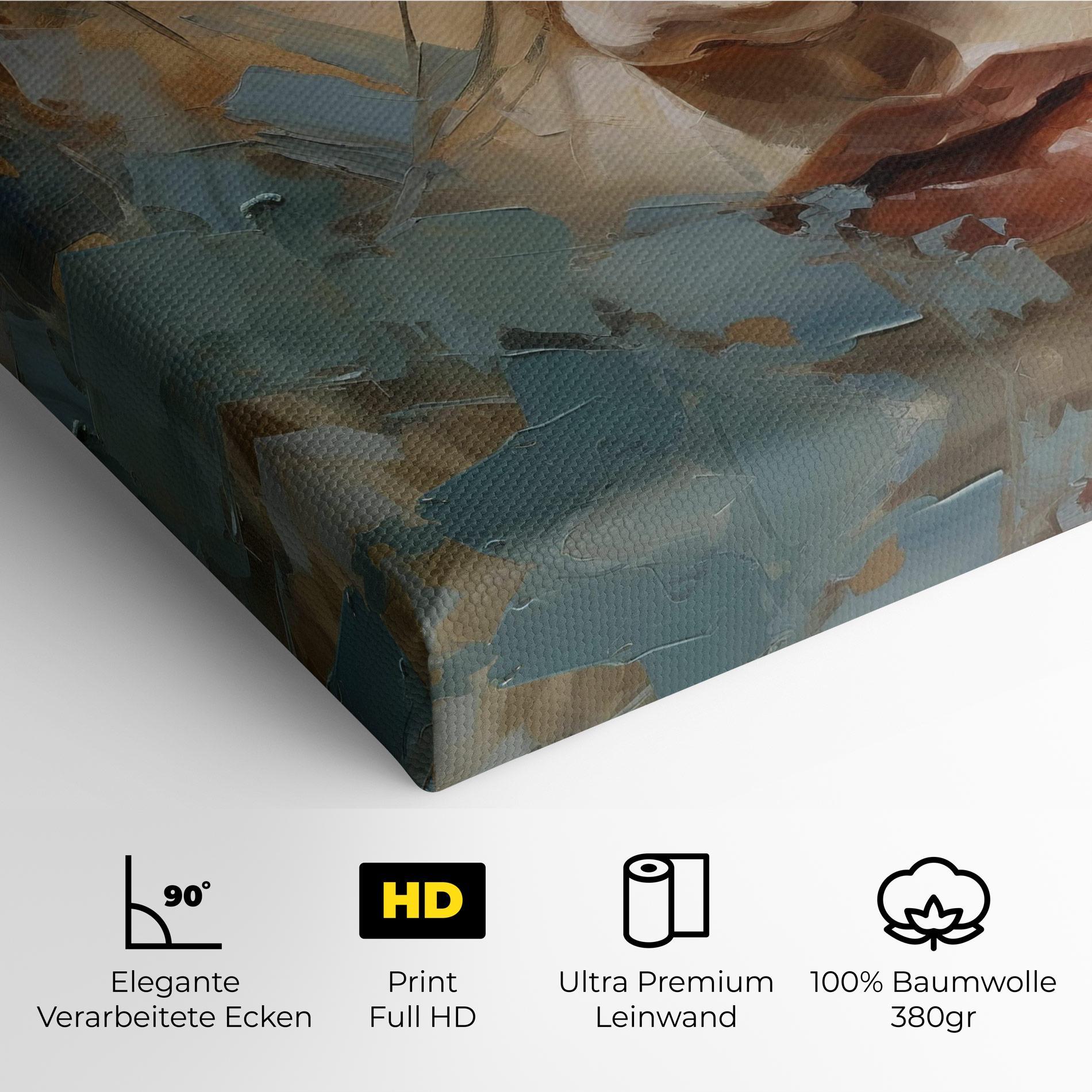 Leinwandbild Expressive Portrait mockup 4