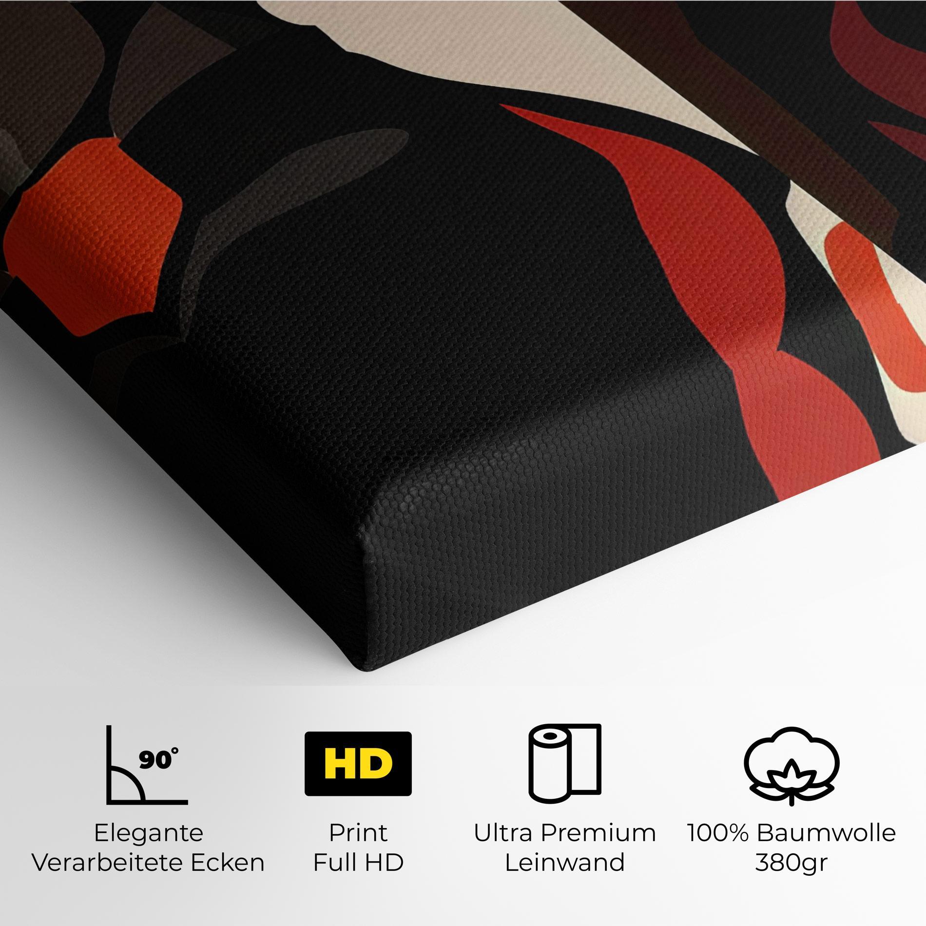 Leinwandbild Graphical Portrait mockup 4