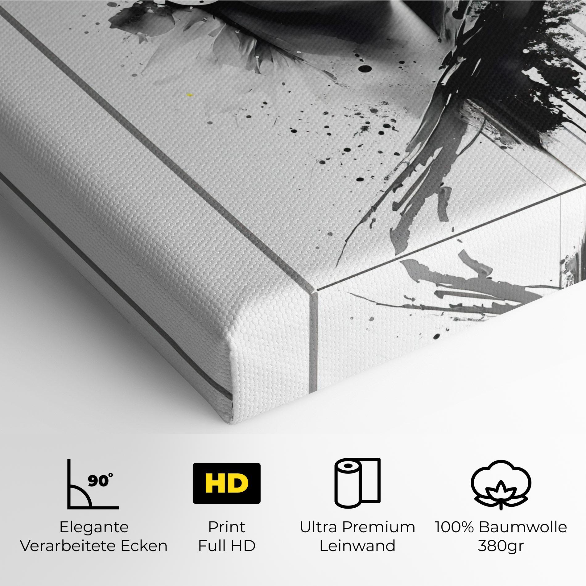 Leinwandbild Ink Splash Portrait mockup 4