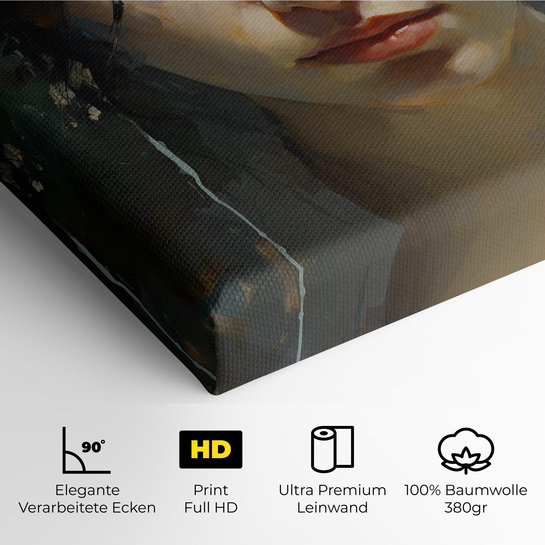 Leinwandbild Intense Portrait mockup 4