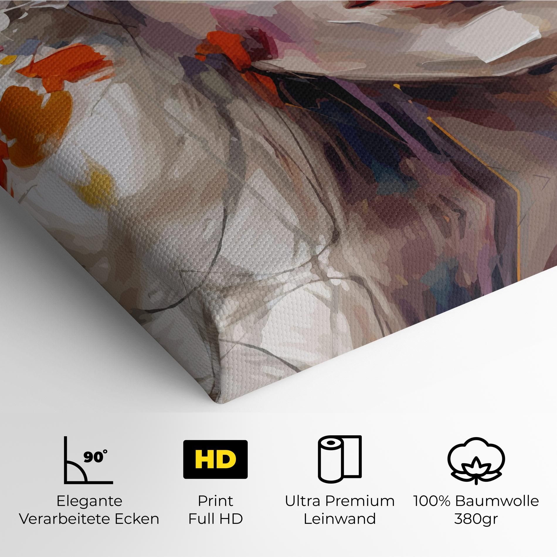 Oil Flower Portrait mockup 4