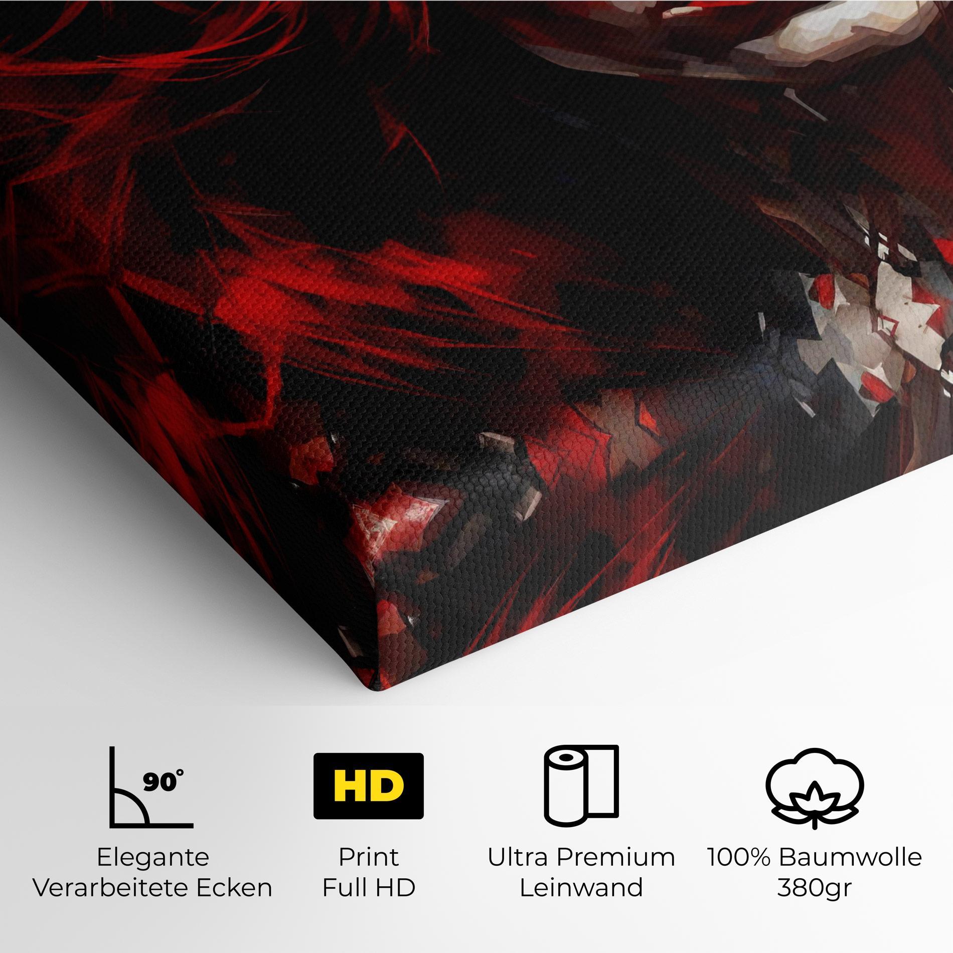 Leinwandbild Red Hair Smoky Eyes mockup 4