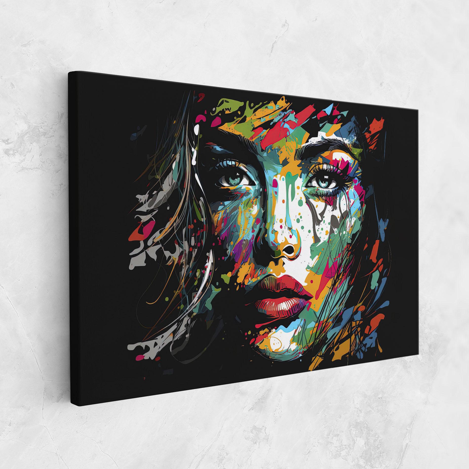Leinwandbild Abstract Stylish Portrait mockup 1
