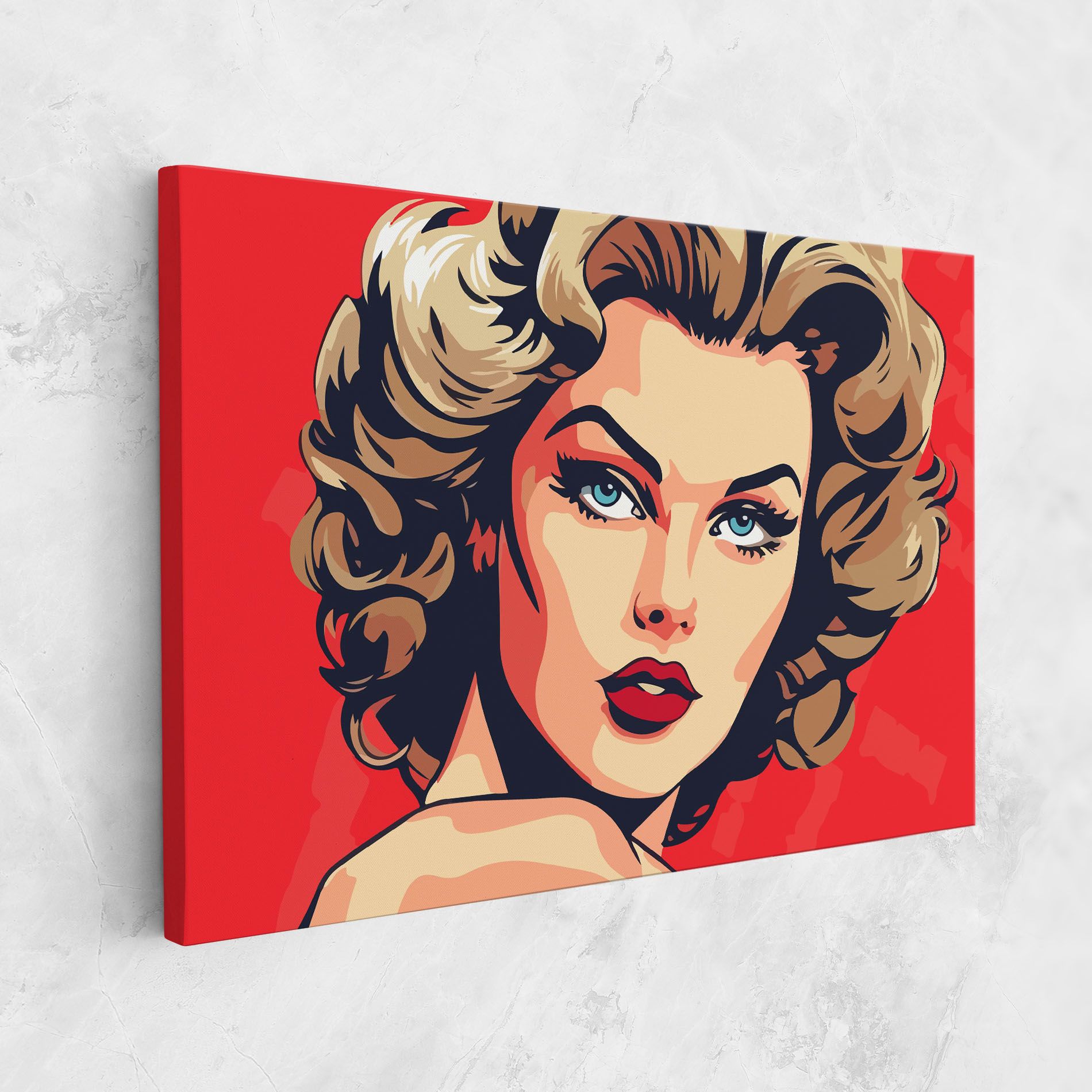 Blue Eyes Portrait mockup 1