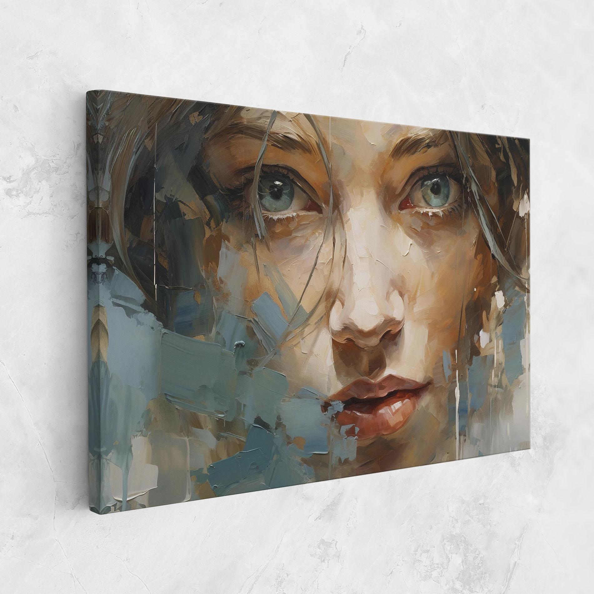 Leinwandbild Expressive Portrait mockup 1