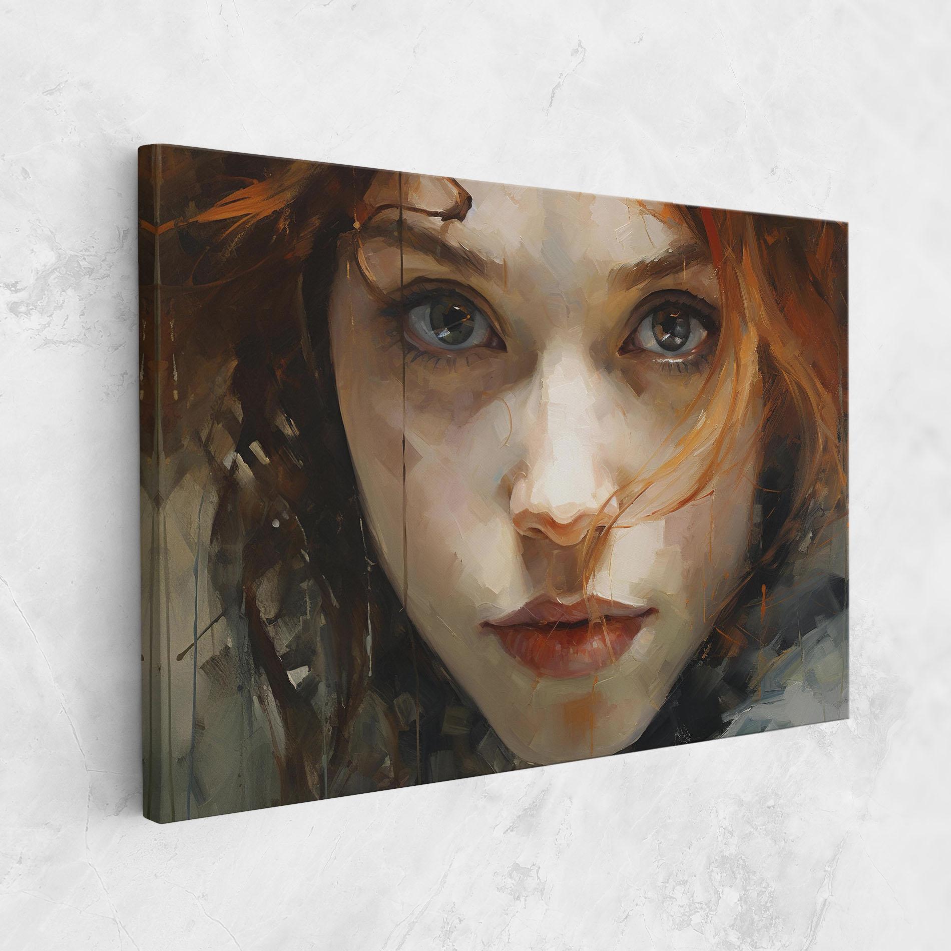 Leinwandbild Portrait Oil Painting mockup 1