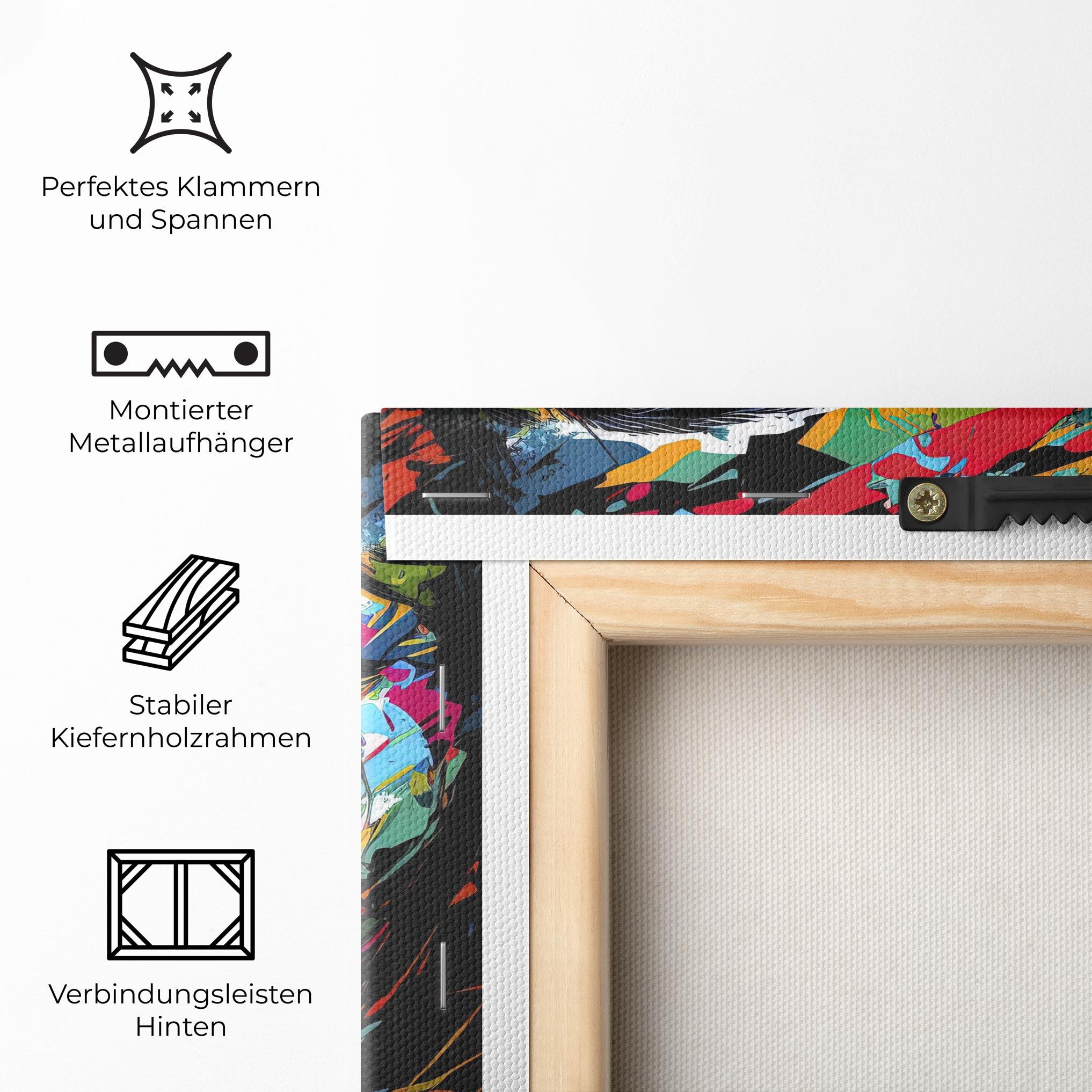 Leinwandbild Abstract Stylish Portrait mockup 5